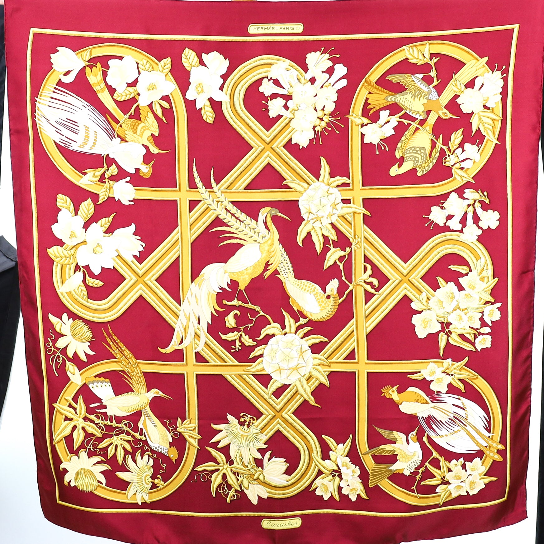 Hermès Caraibes Silk Scarf