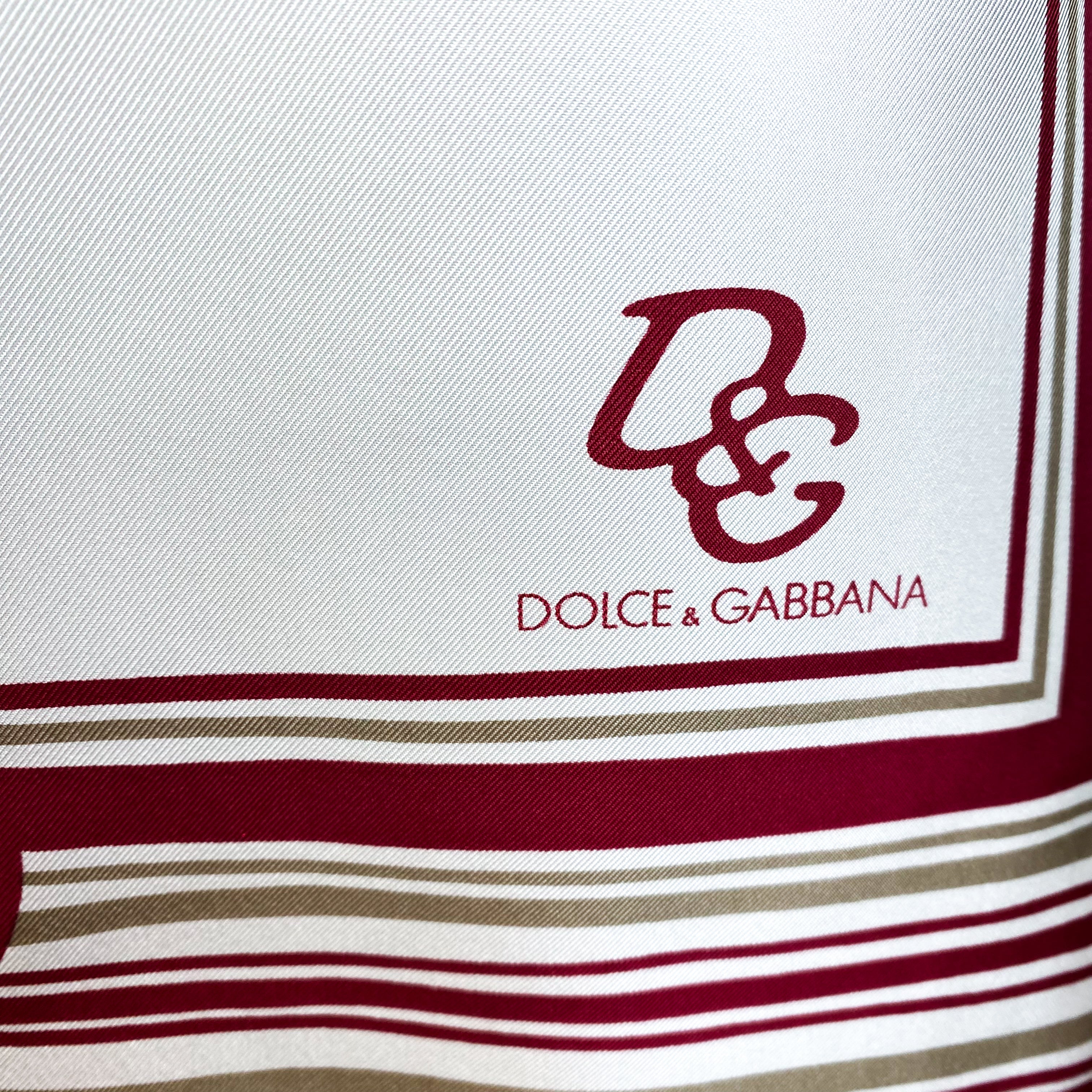 Brand New Dolce & Gabbana Floral Silk Scarf