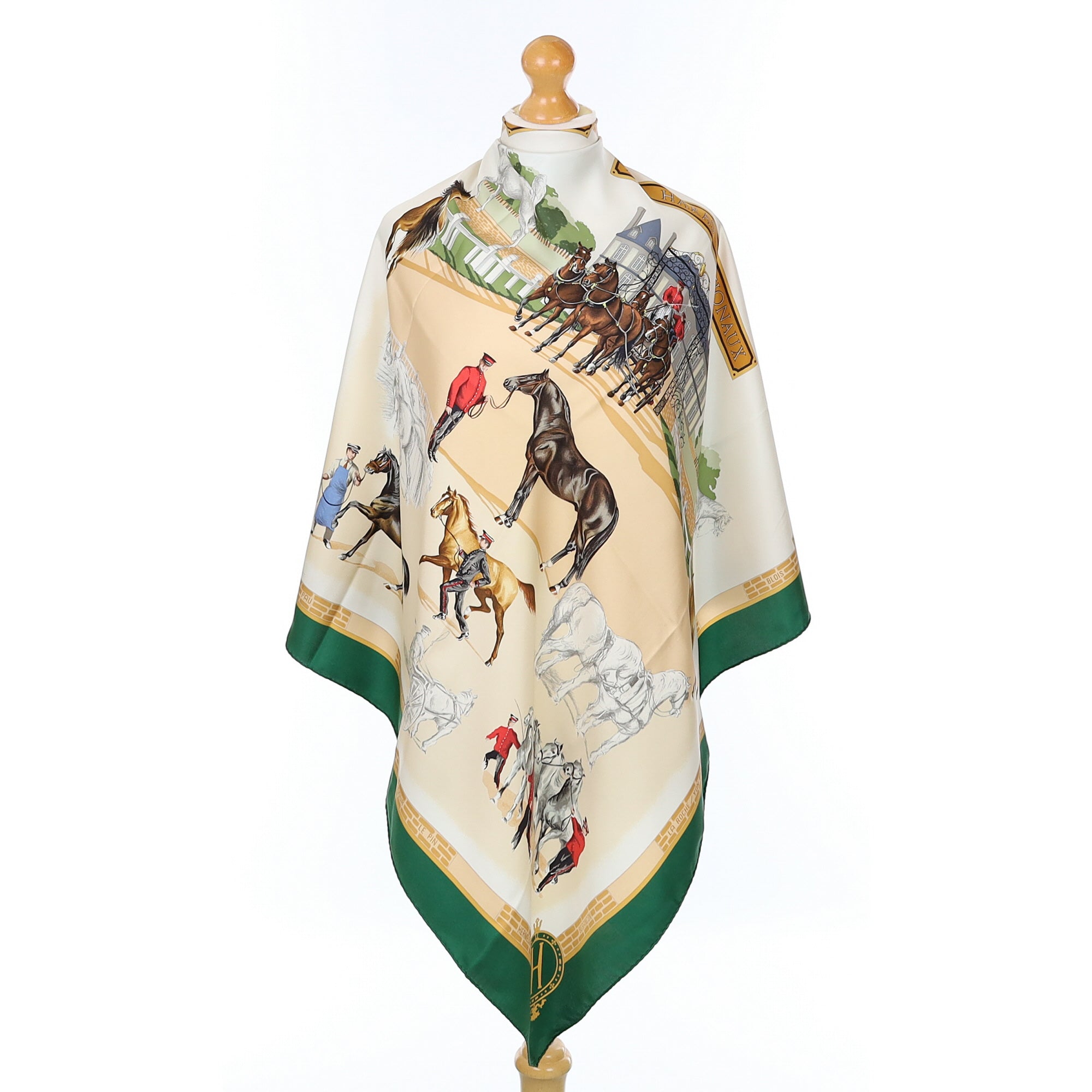 Hermès Les Haras Nationaux Silk Scarf