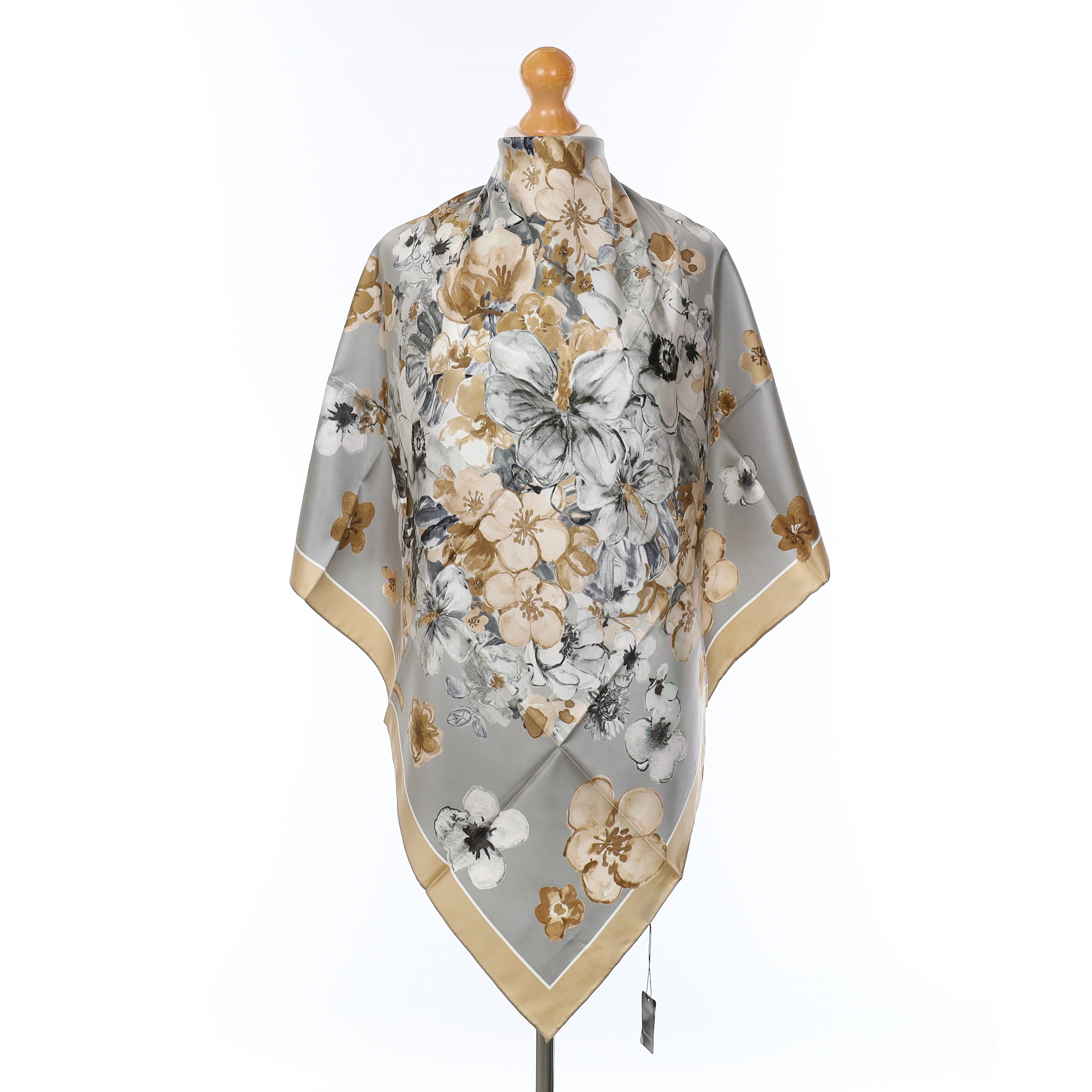Brand New Boxed Jim Thompson Floral Silk Scarf