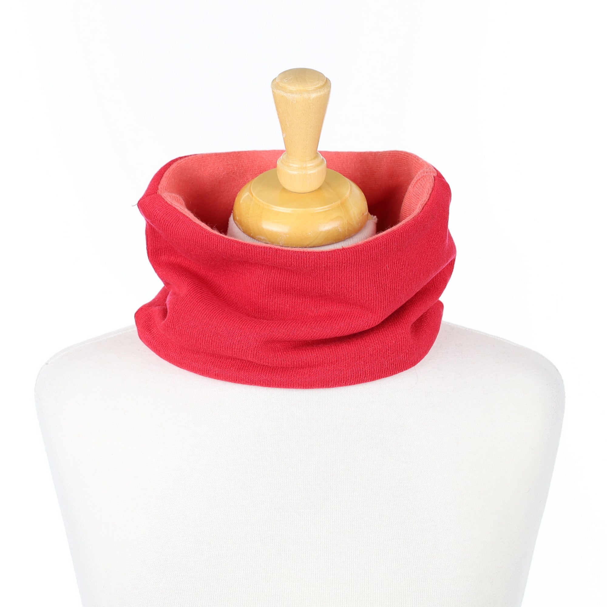 Cherry and Sunset Orange Neck Warmer