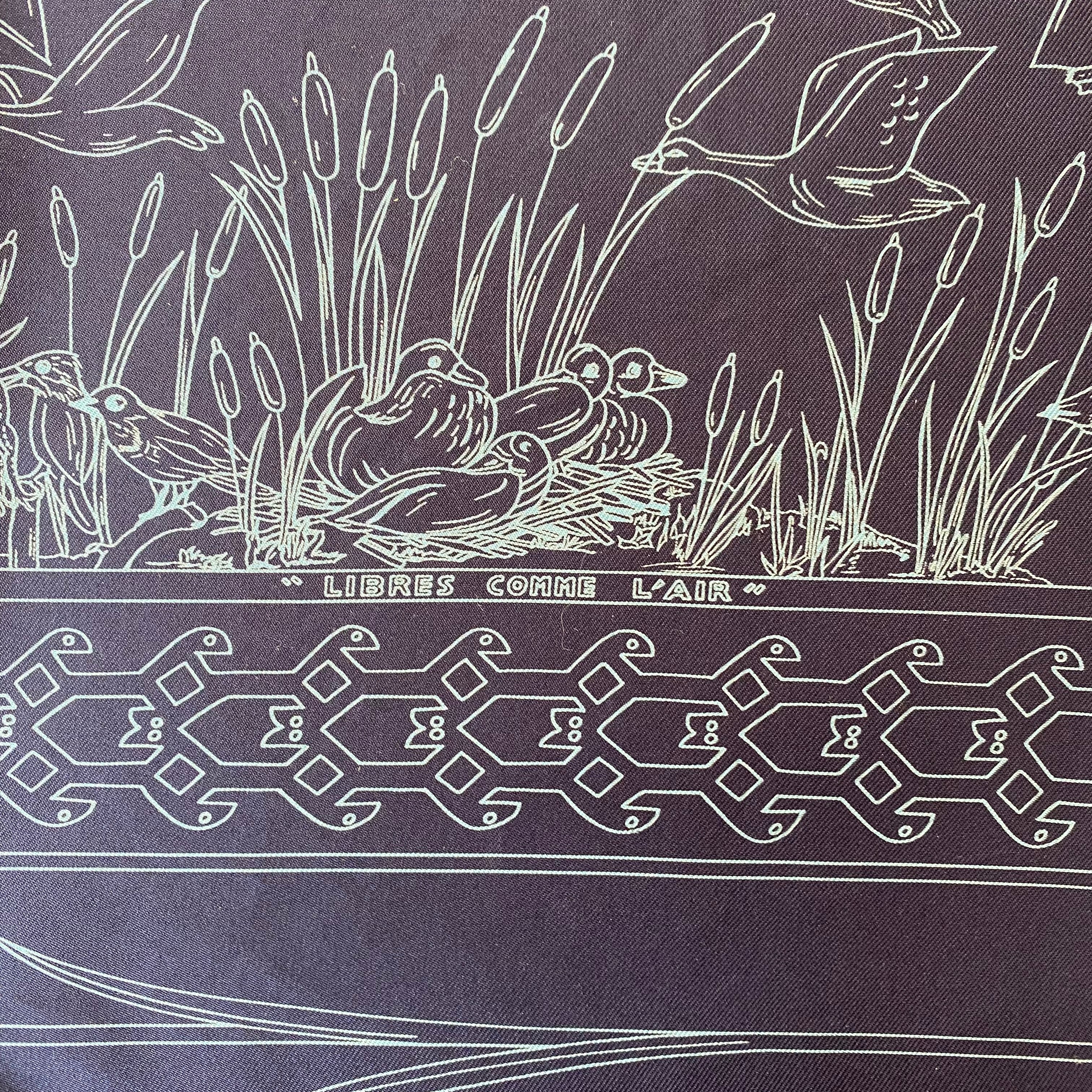 Hermès Libres Comme L’Air Silk Scarf