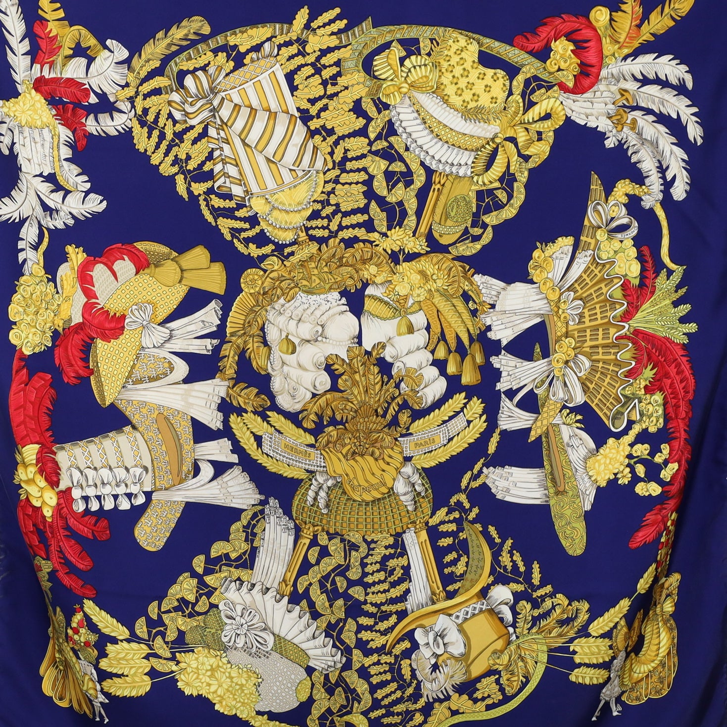 Hermès Chapeau Silk Scarf