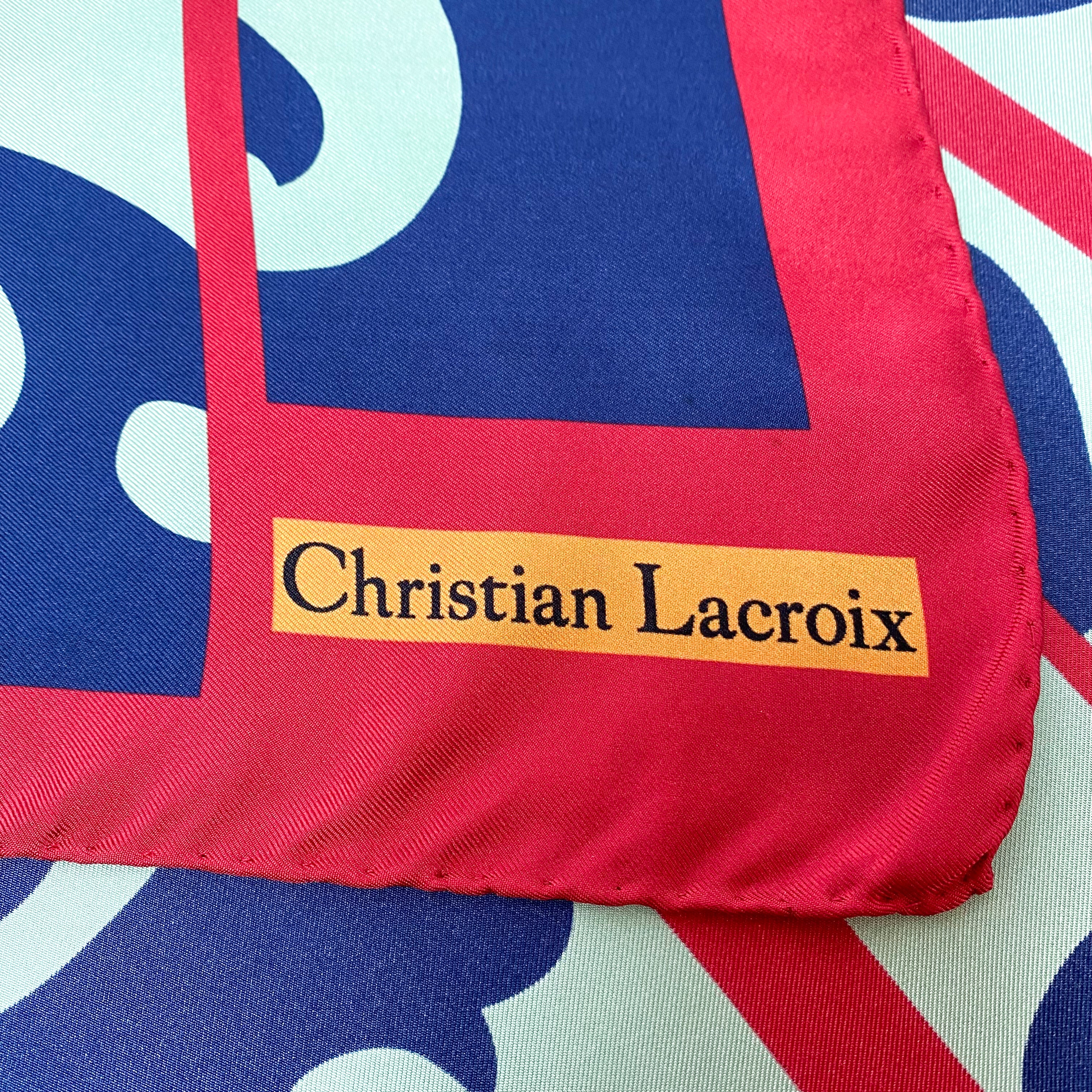 Christian Lacroix Designer Silk Scarf