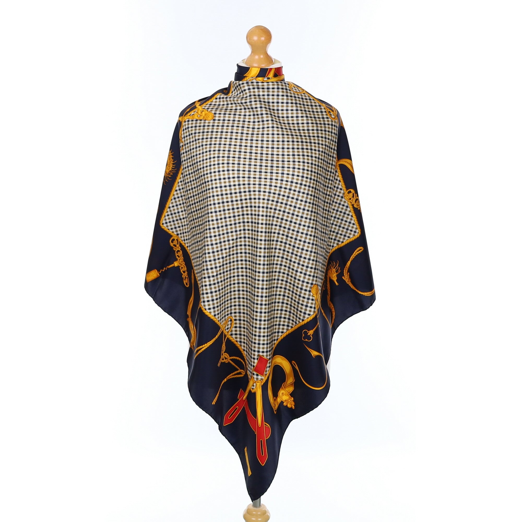 Pristine Aquascutum Traditional Vintage Silk Scarf