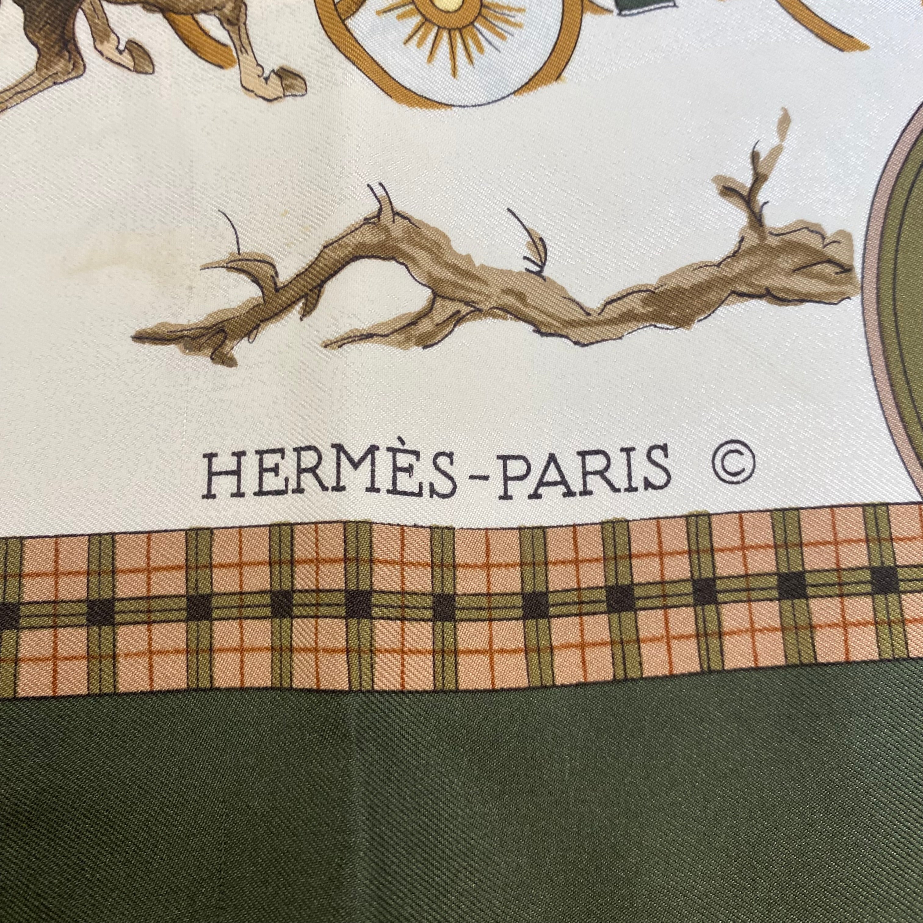 Hermès L’Hiver en Poste Silk Scarf