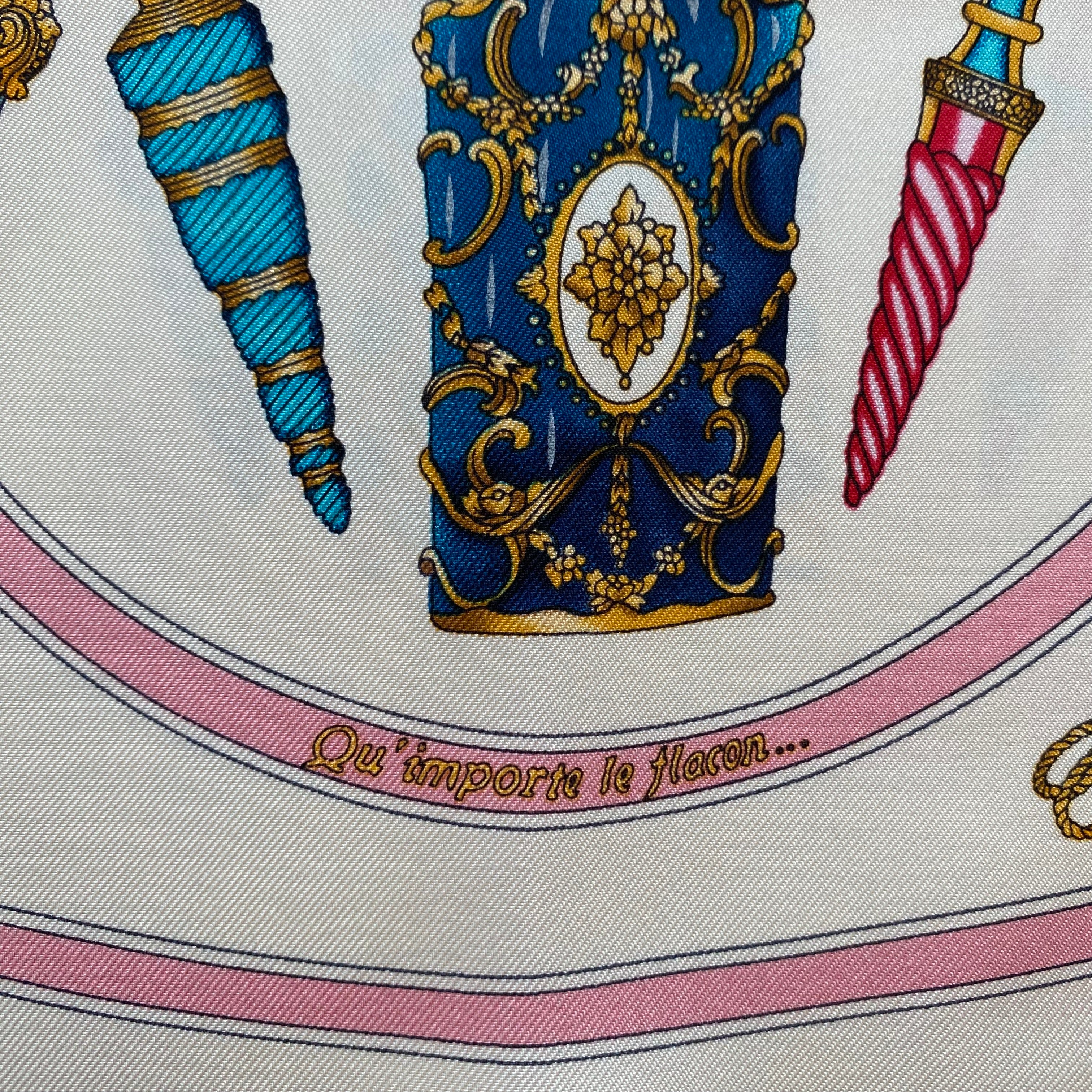 Hermès 70 Qu’importe Le Flacon Silk Scarf