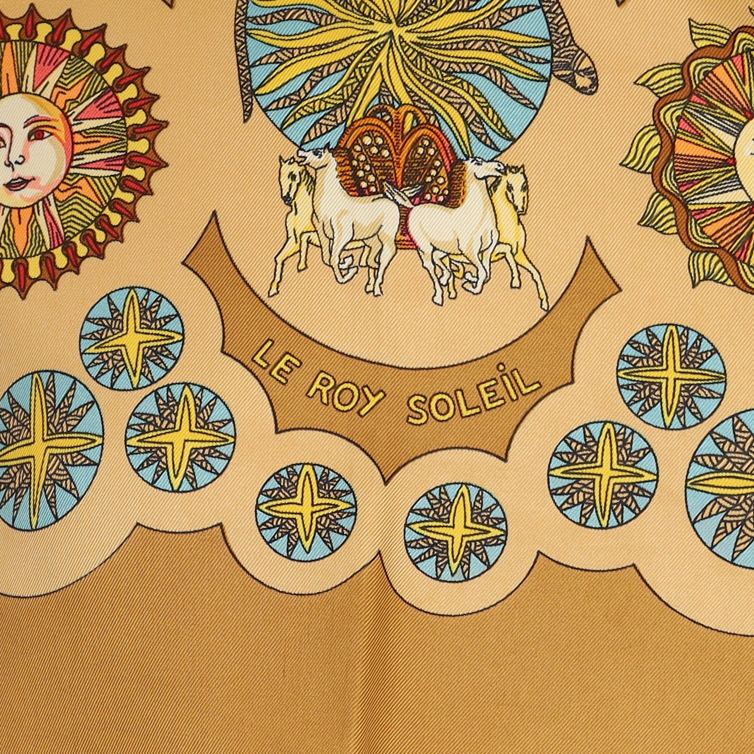 Hermès Le Roy Soleil Silk Scarf