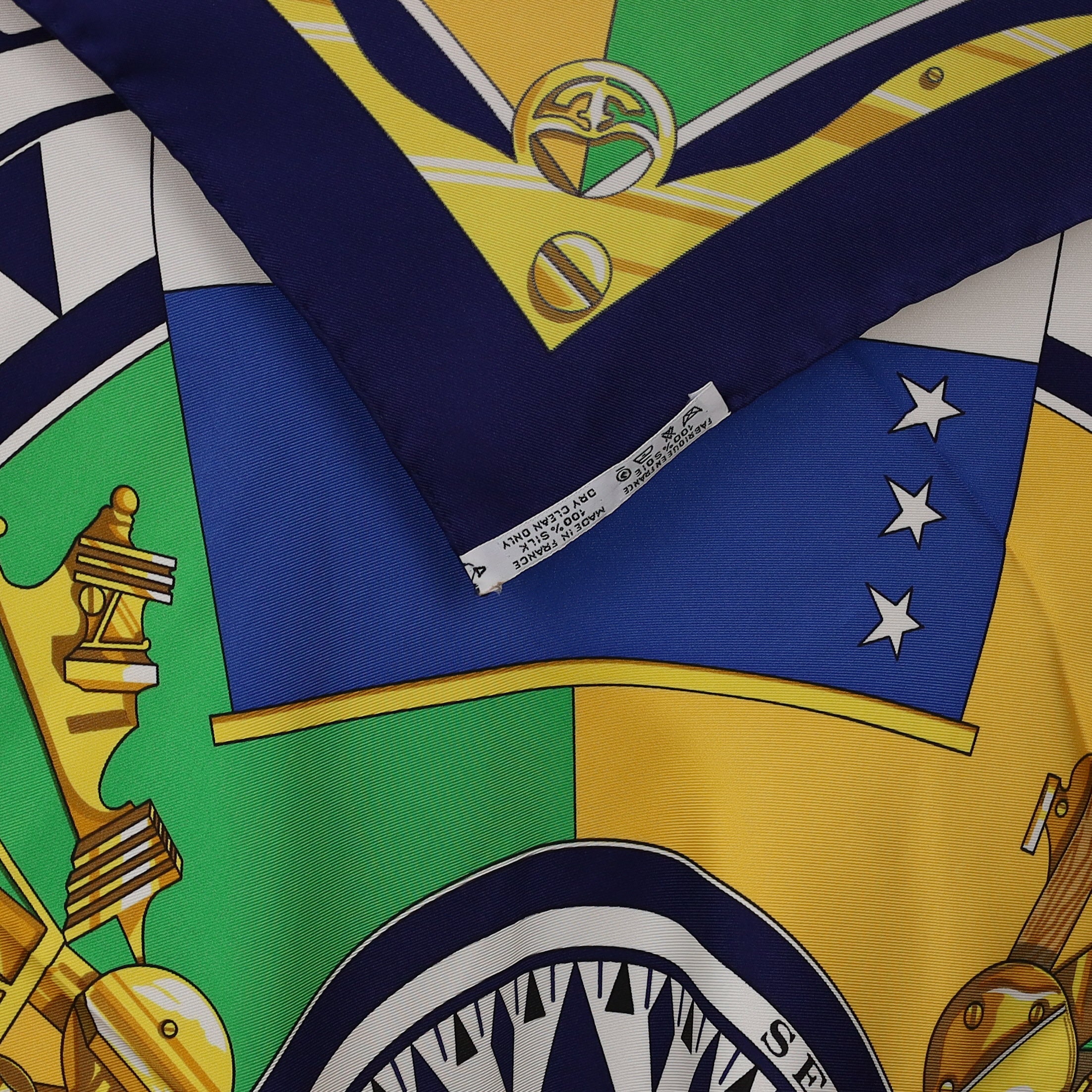 Hermès Sextants Silk Scarf