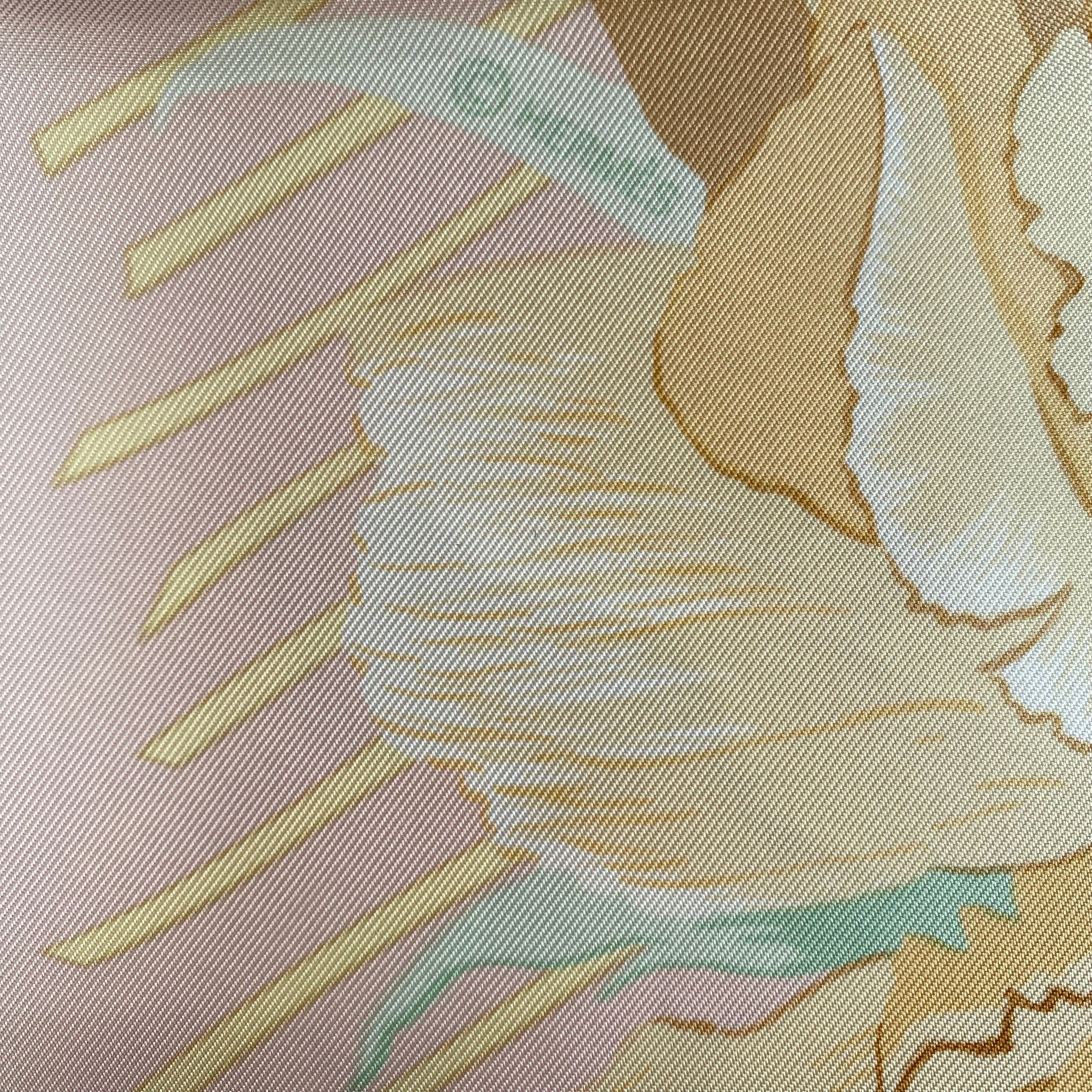 Pristine Boxed Hermès Les Pivoines Designer Silk Scarf