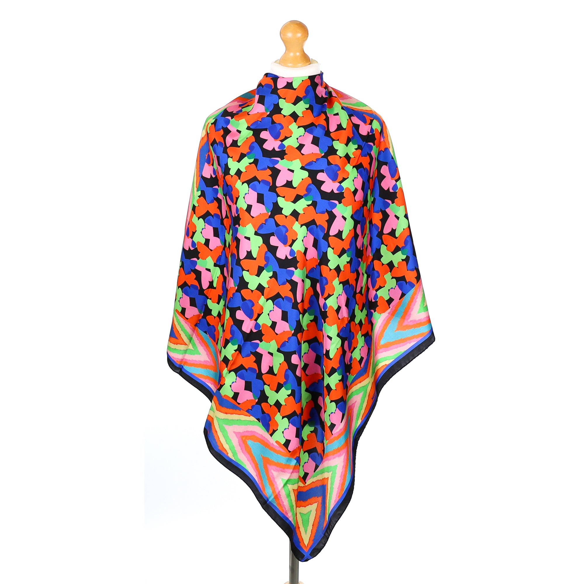 Missoni Vintage Multicoloured Butterfly Silk Scarf