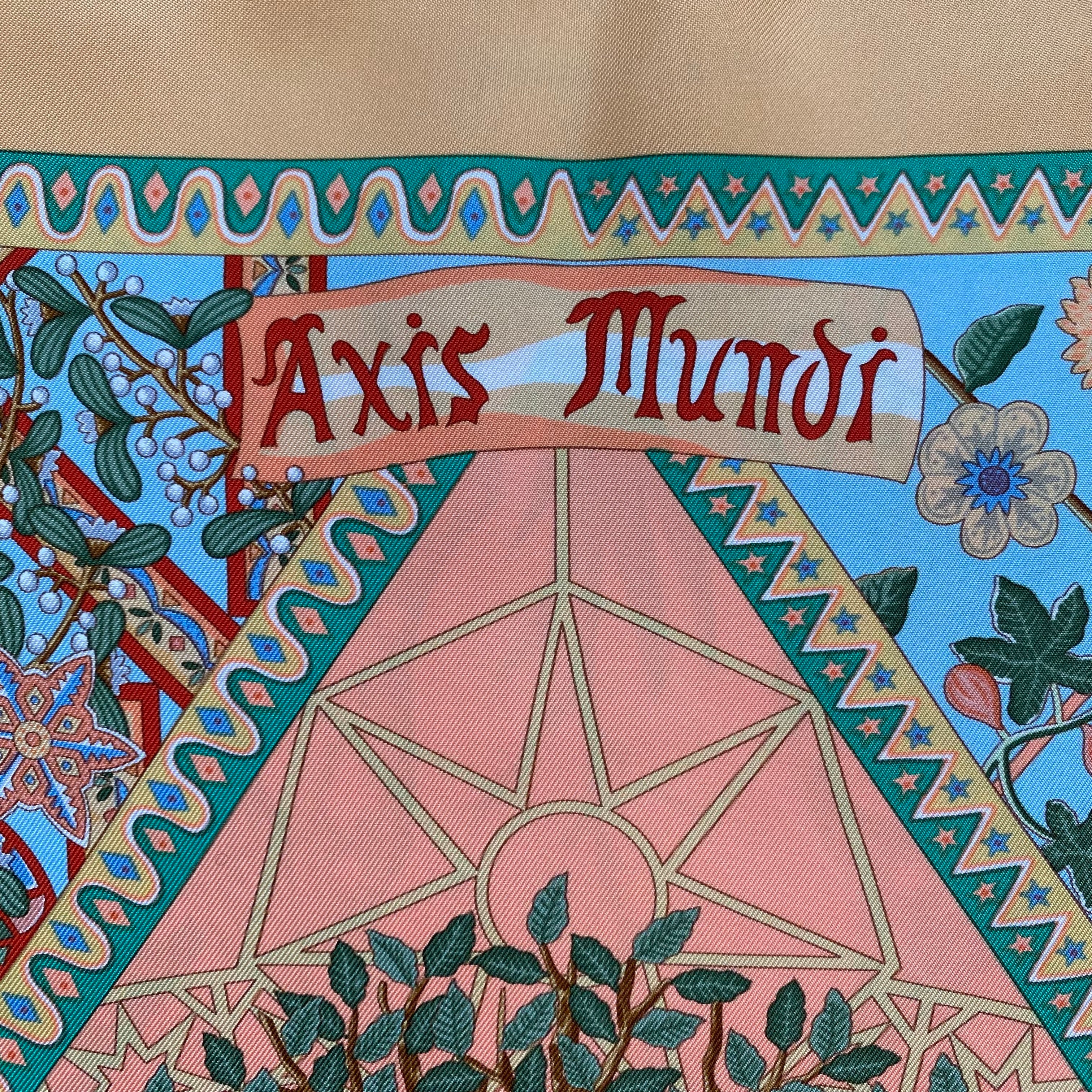 Hermès Axis Mundi Silk Scarf
