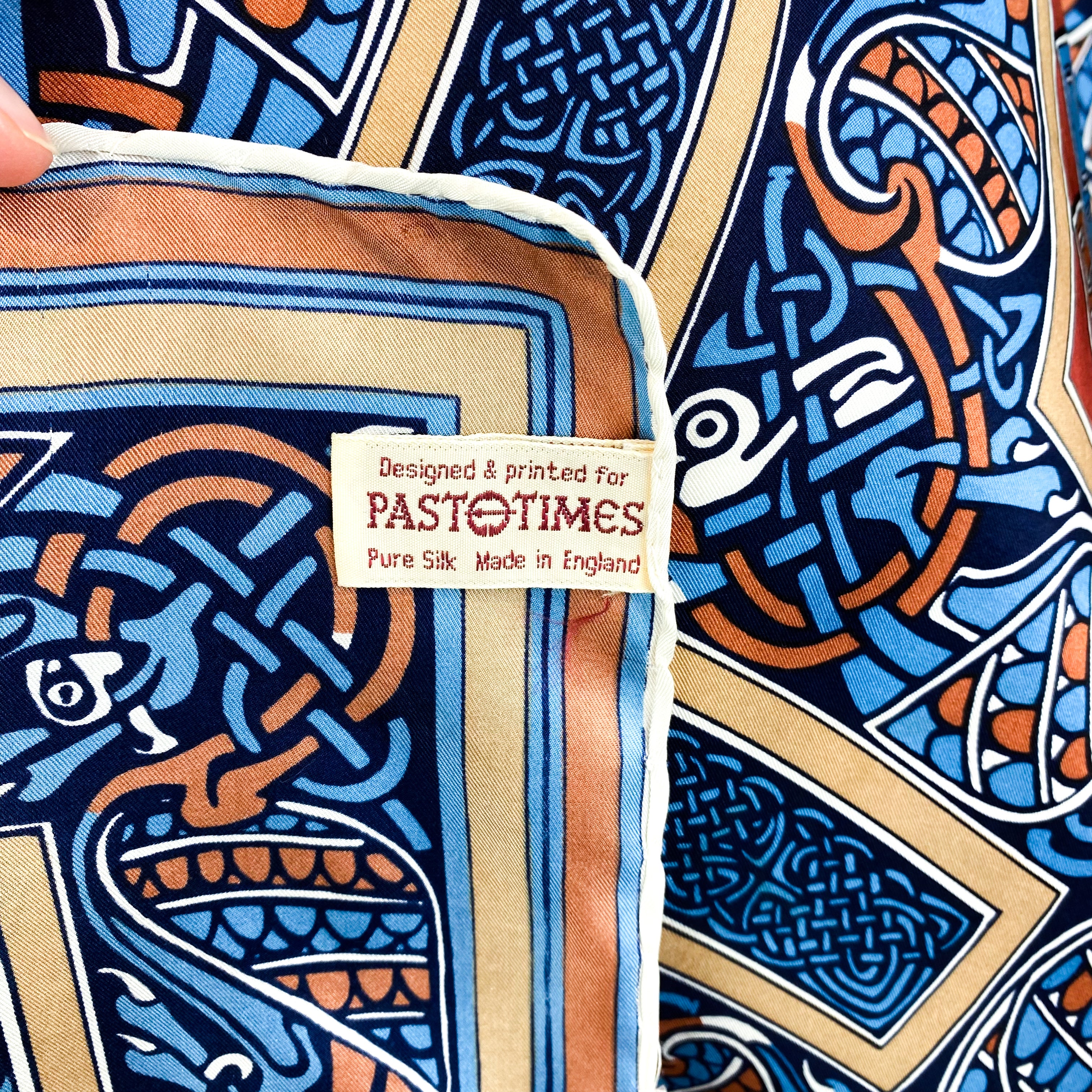 Past Times Large Vintage Silk Scarf
