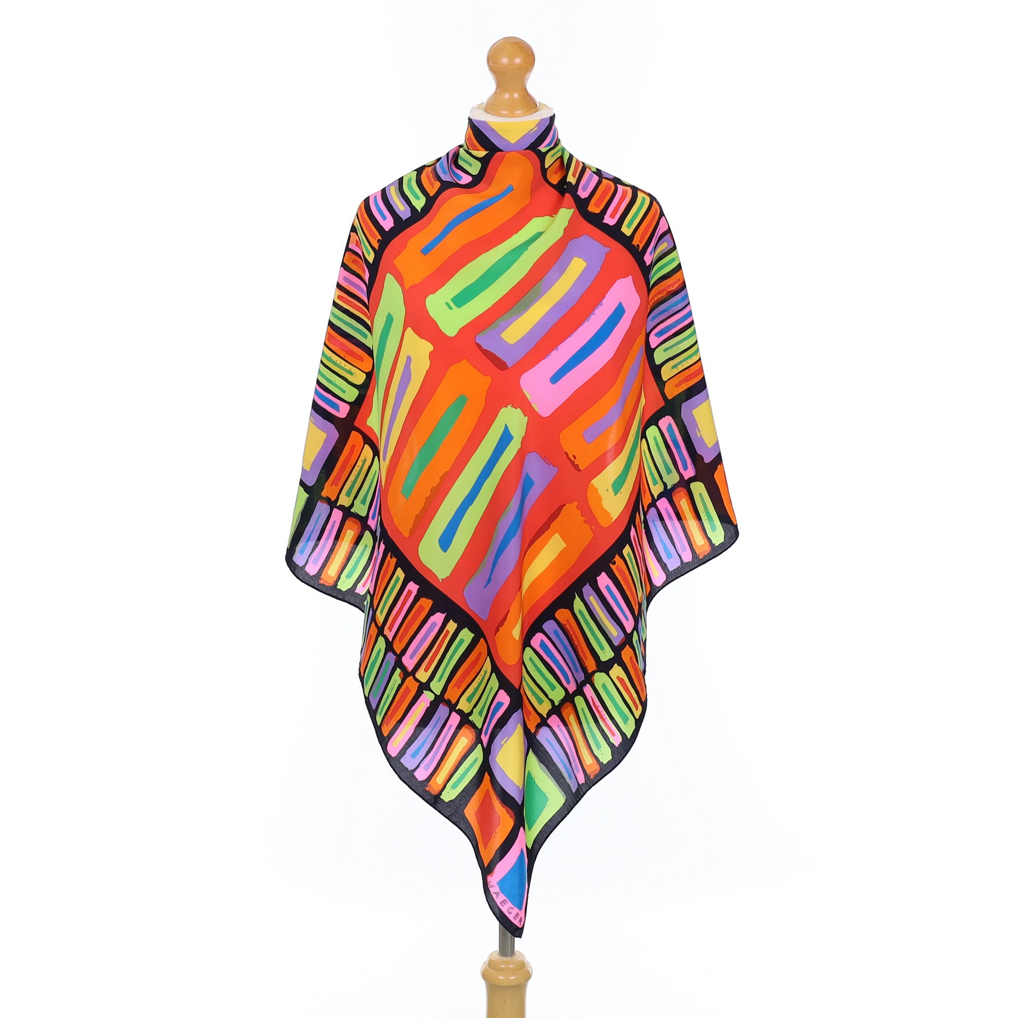 1980’s Jaeger Colourful Vintage Silk Scarf