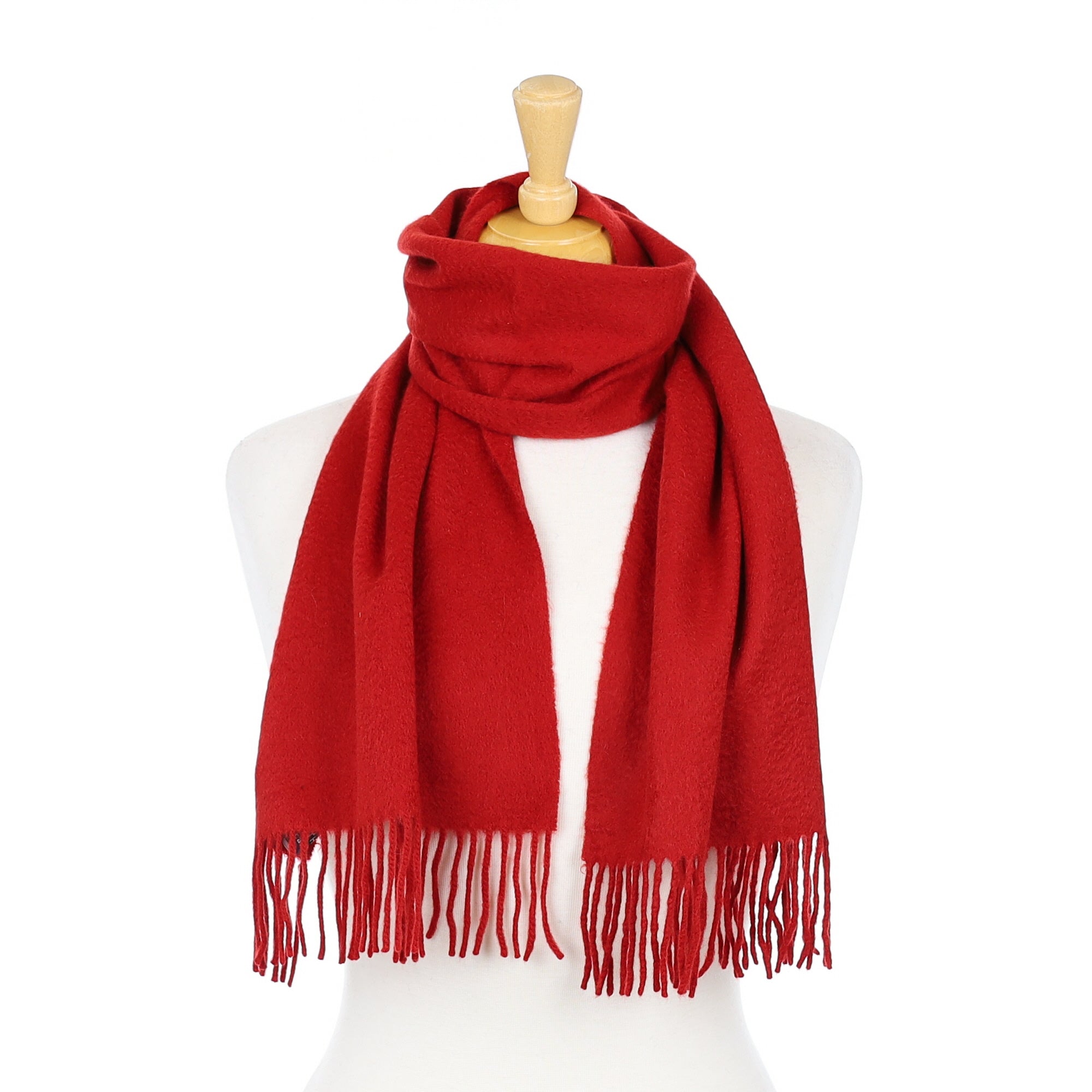 Scarlett Red Cashmere Woven Scarf