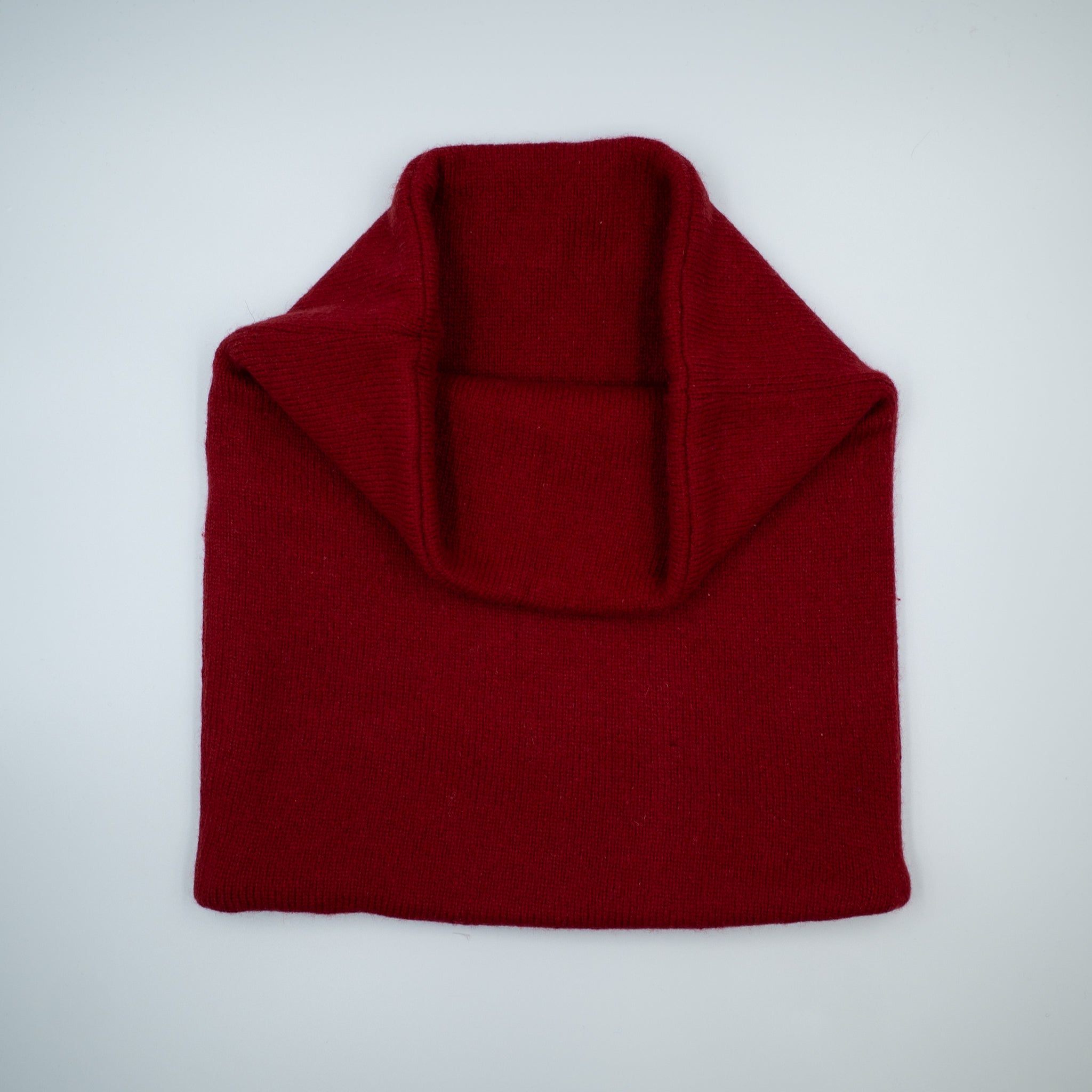 Men’s Crimson Red Luxury Double Layered Snood