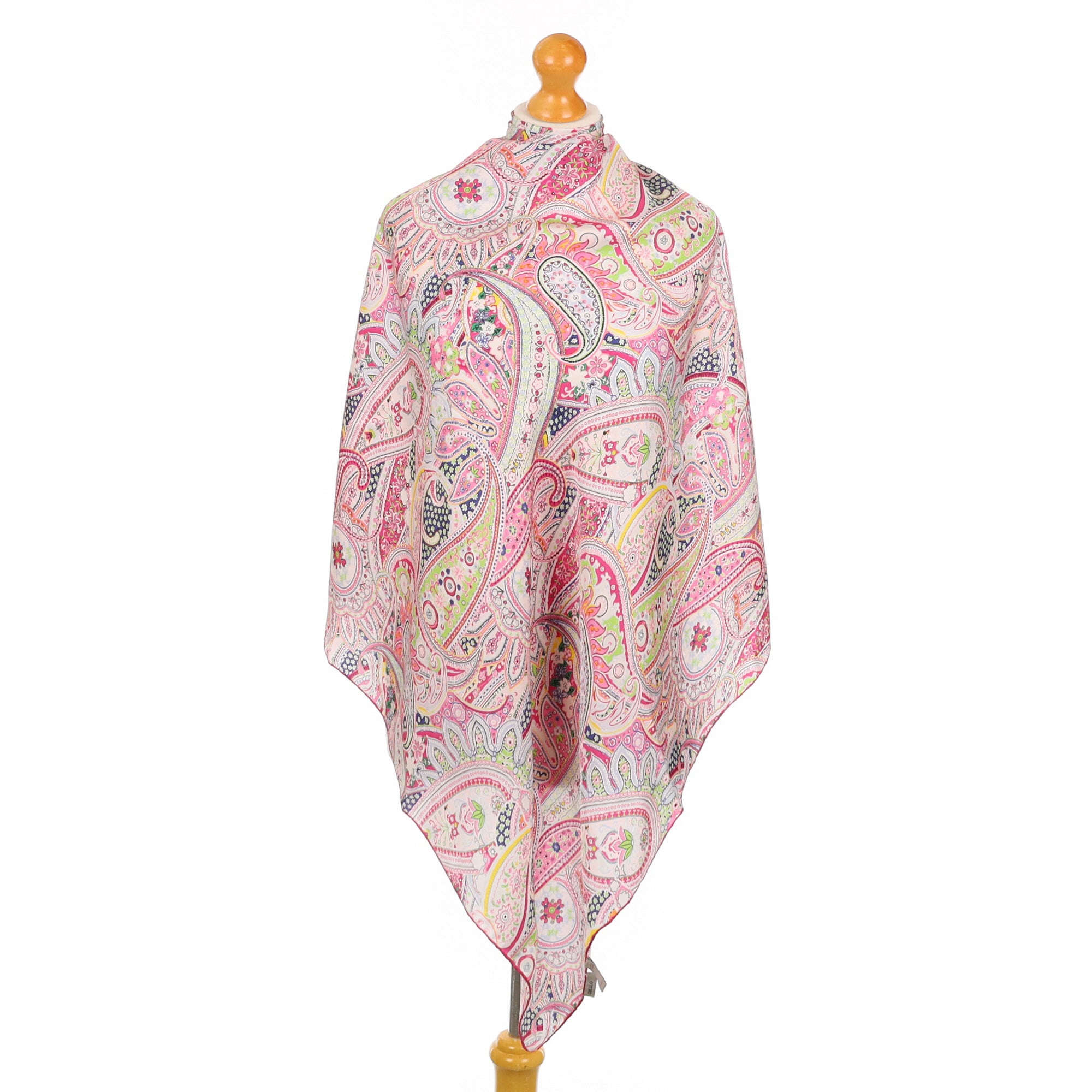 Codello Pink Paisley Silk Scarf