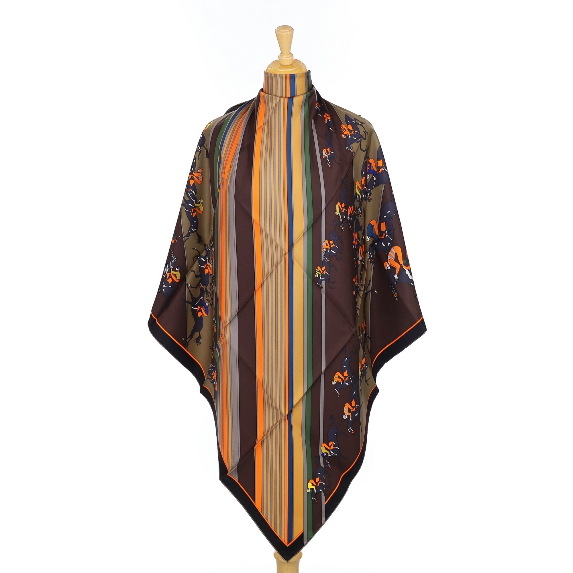 Brand New Boxed Hermès Les Course Silk Scarf