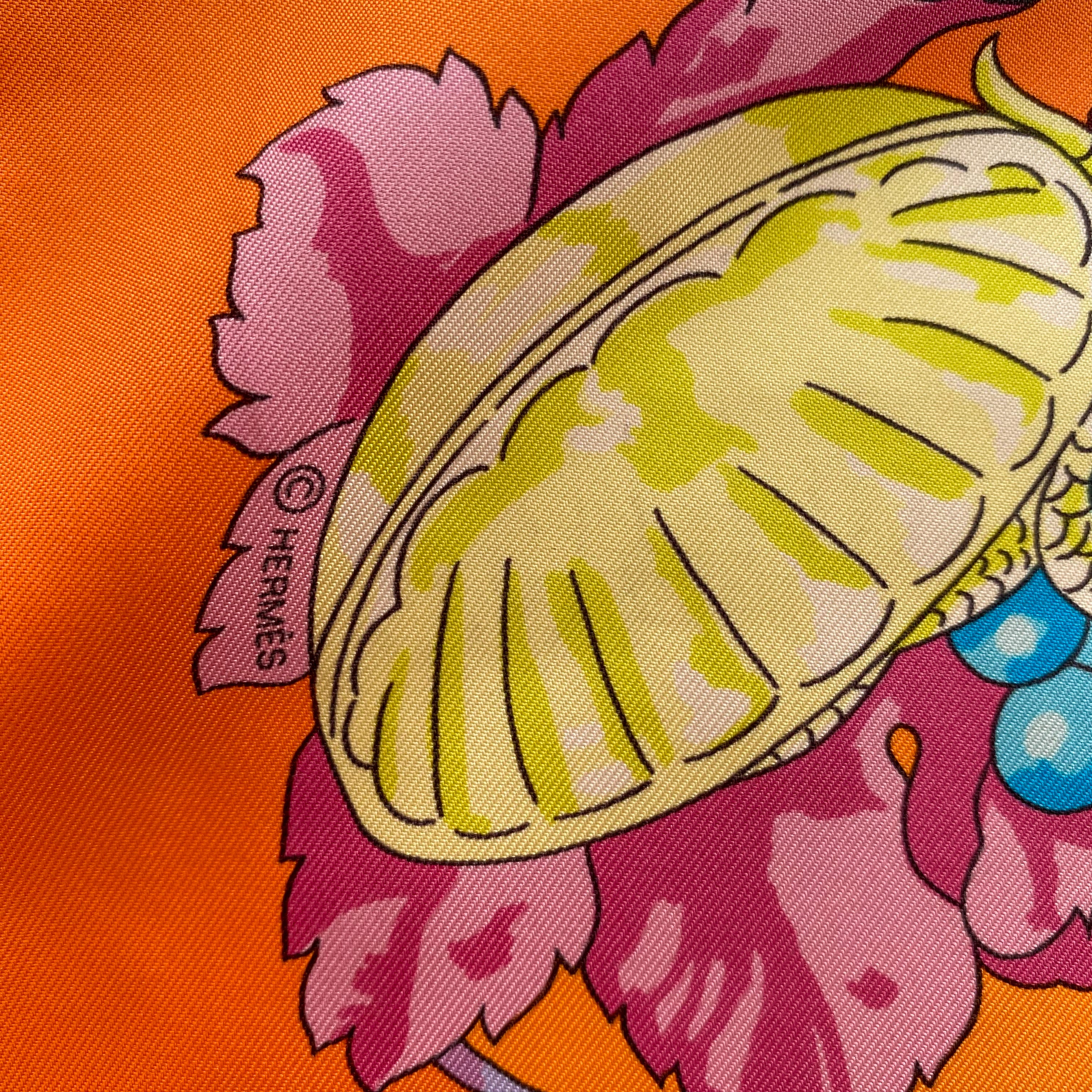 Hermès Louis Roederer Champagne Silk Scarf