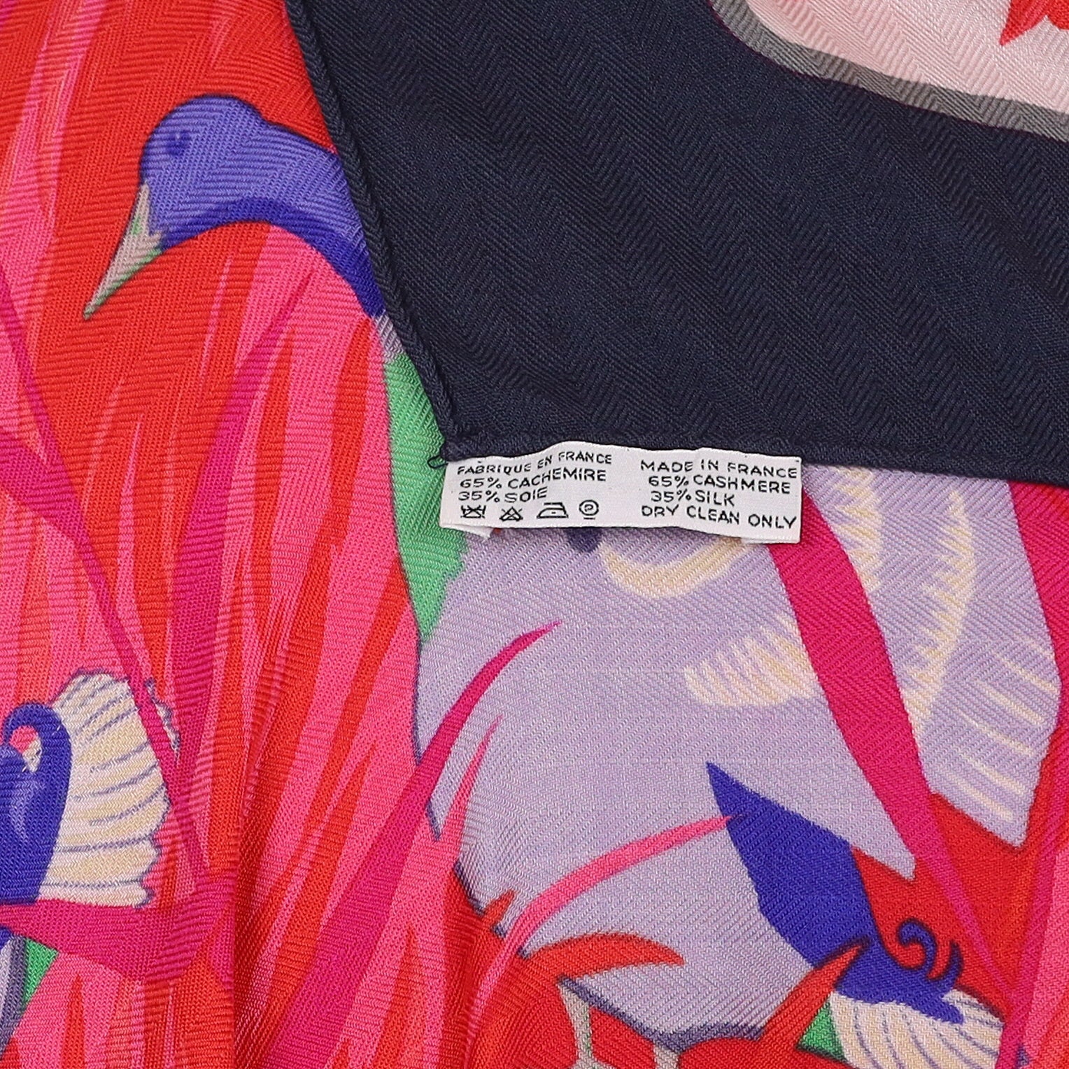 Brand New Hermès Cols Verts Silk and Cashmere Scarf