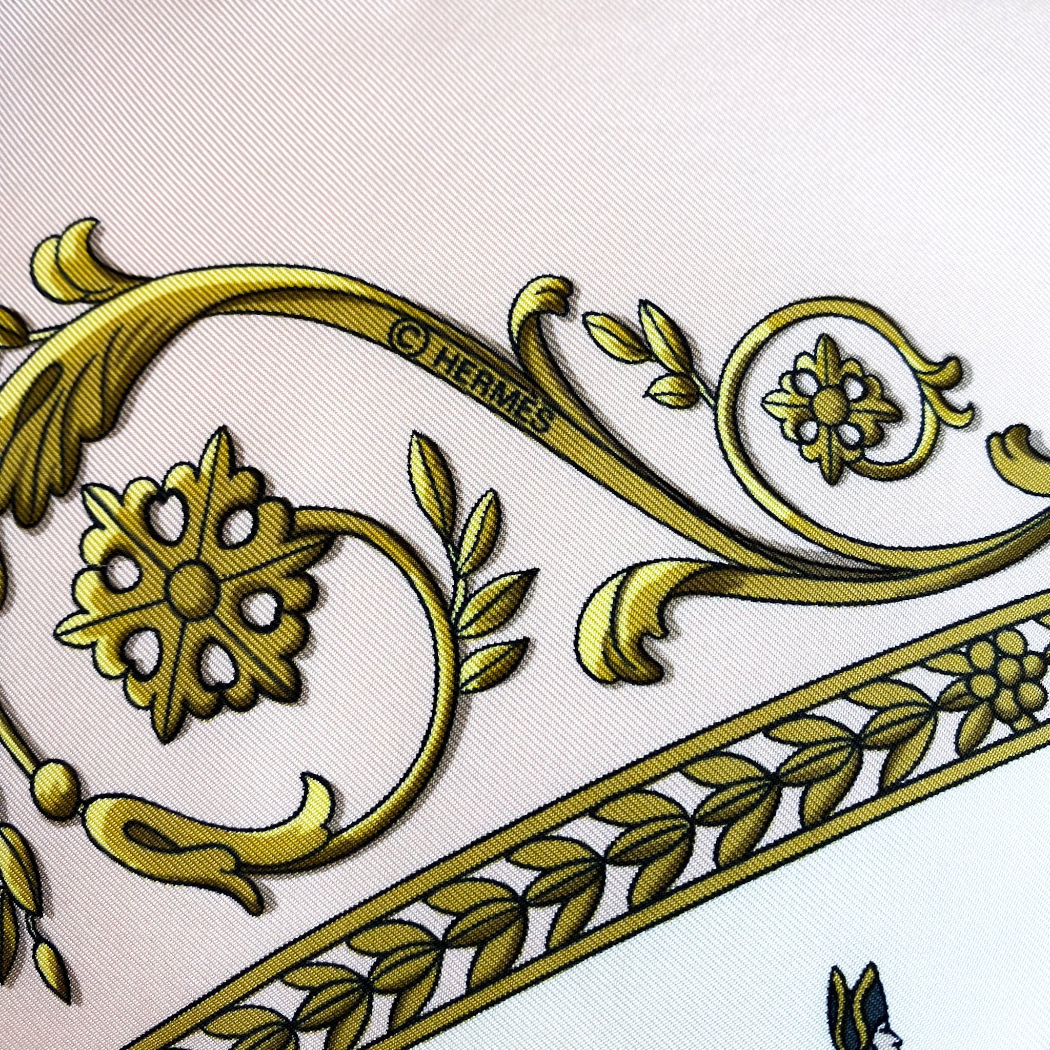 Boxed Hermes La Promenade De Longchamps Silk Scarf