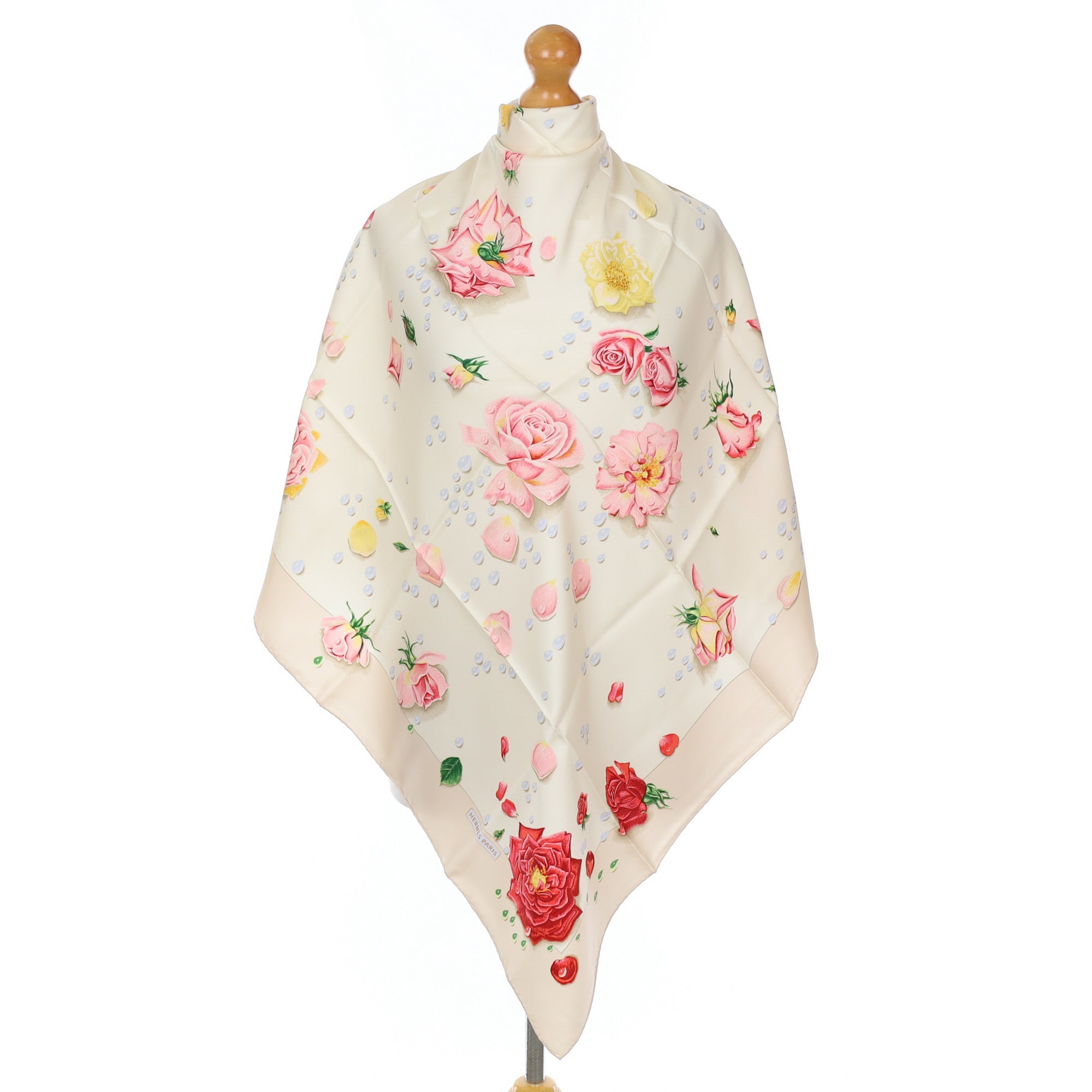 Hermès La Rosée Silk Scarf