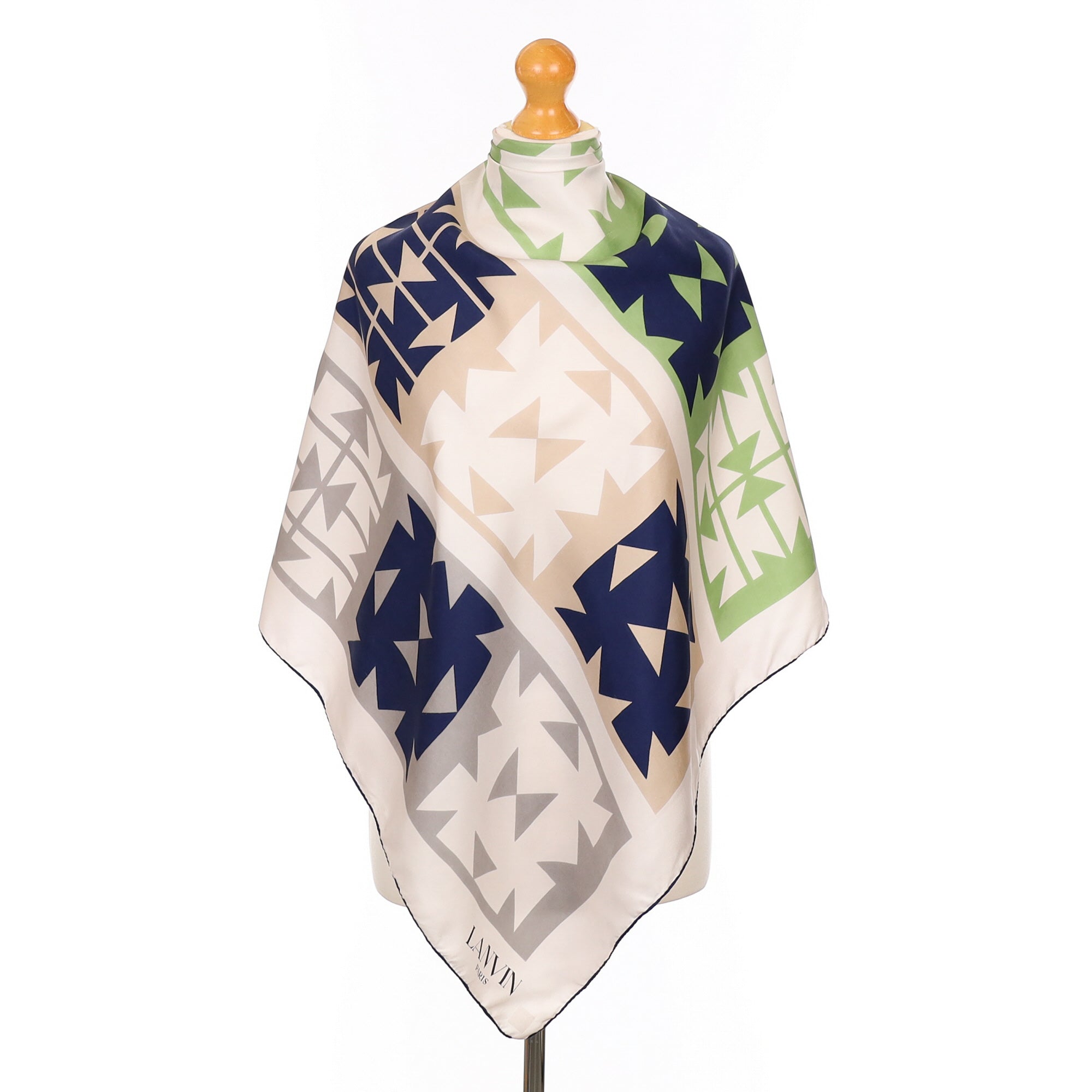 Lanvin Abstract Geometric Silk Scarf
