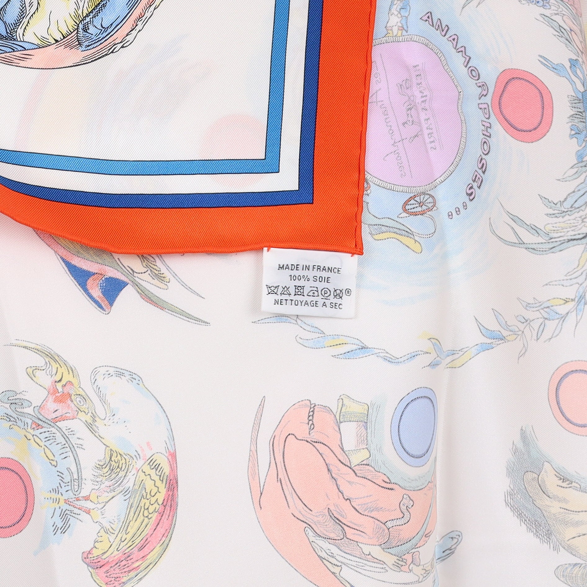 Brand New Boxed Hermès 70 Les Anamorphoses Silk Scarf