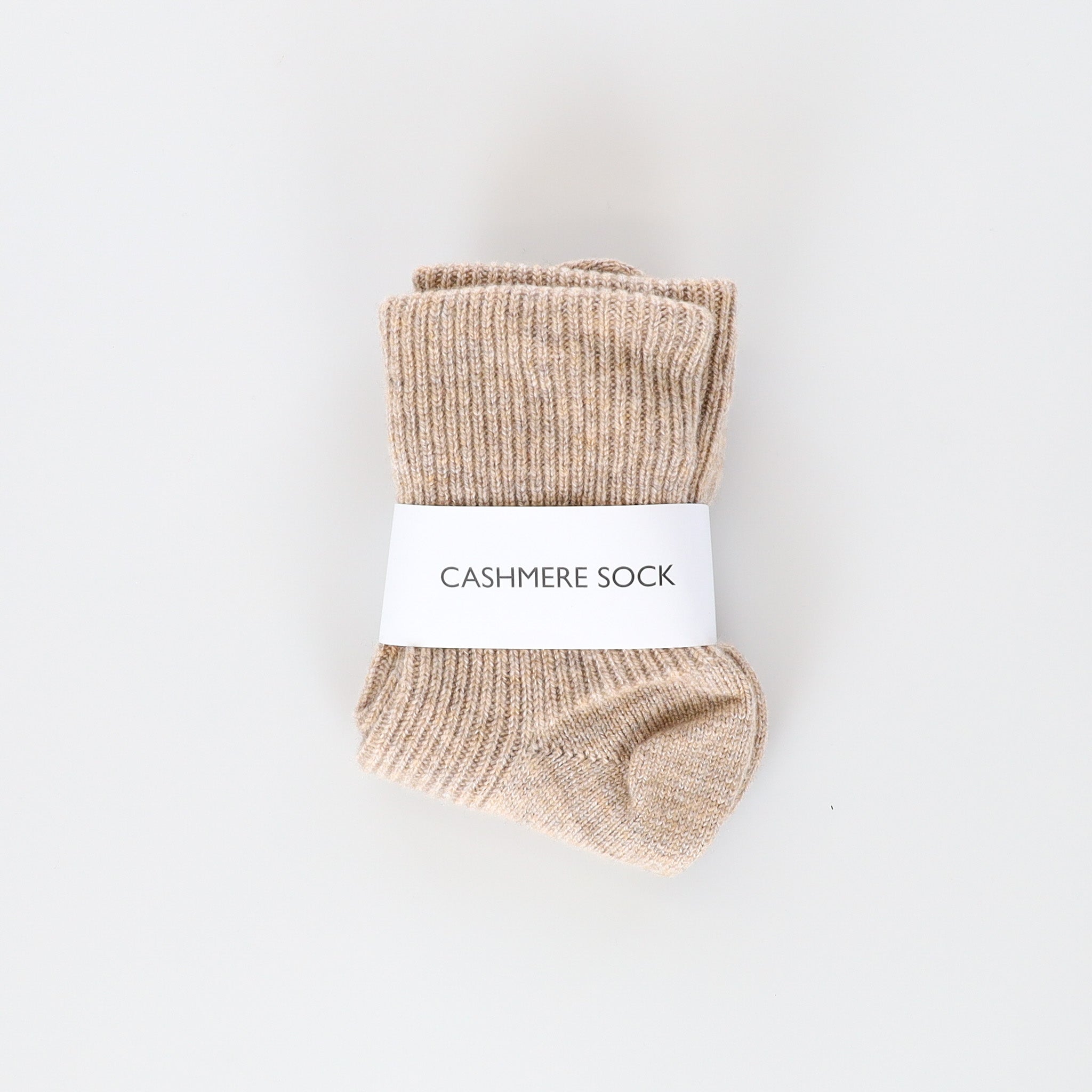 Brand New Scottish Biscuit Brown Ladies Cashmere Bed Socks