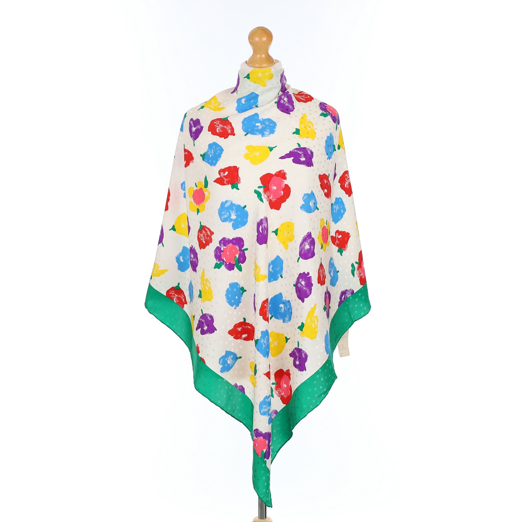 Brand New Carlisle Abstract Flower Vintage Silk Scarf