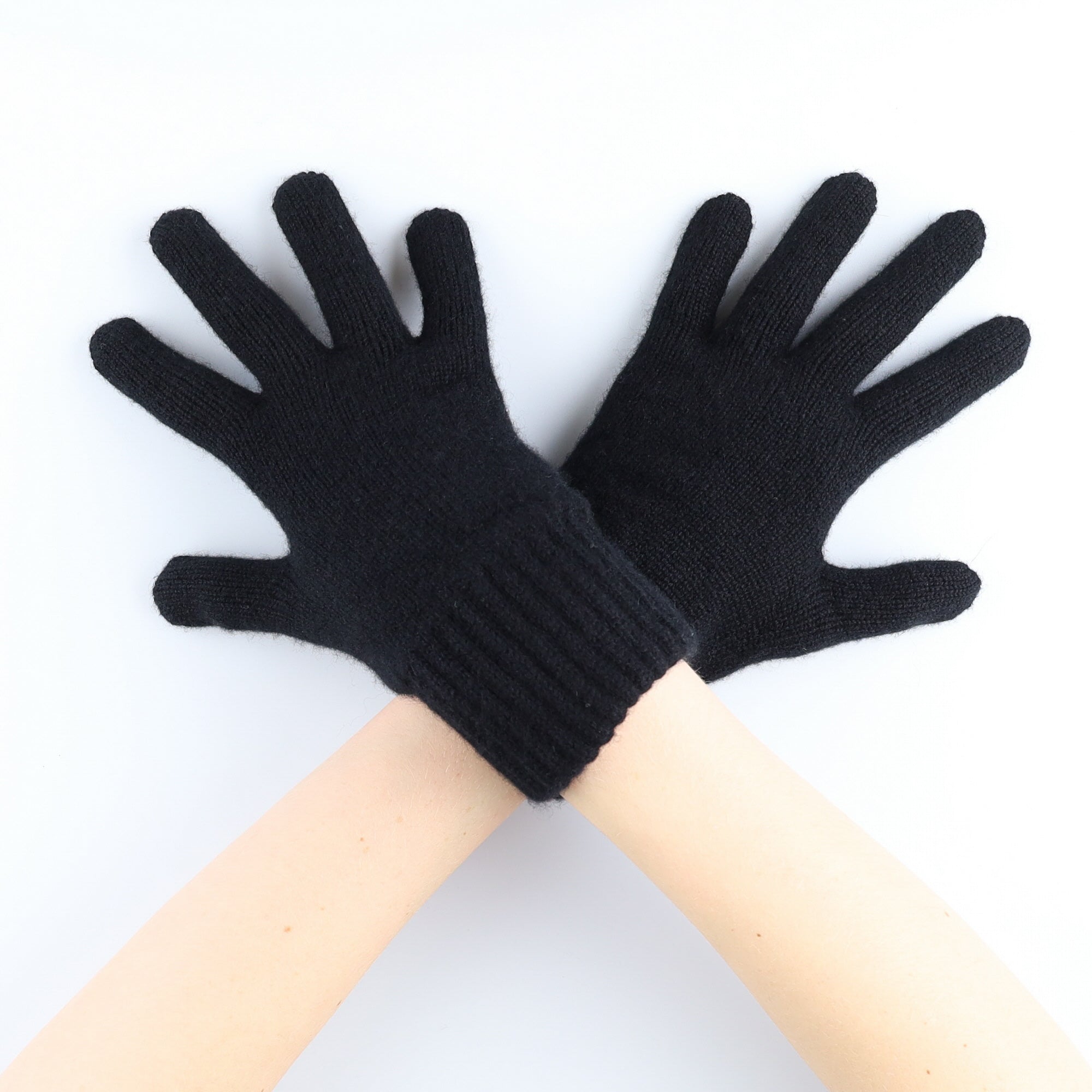Men’s Brand New Scottish Black Cashmere Gloves