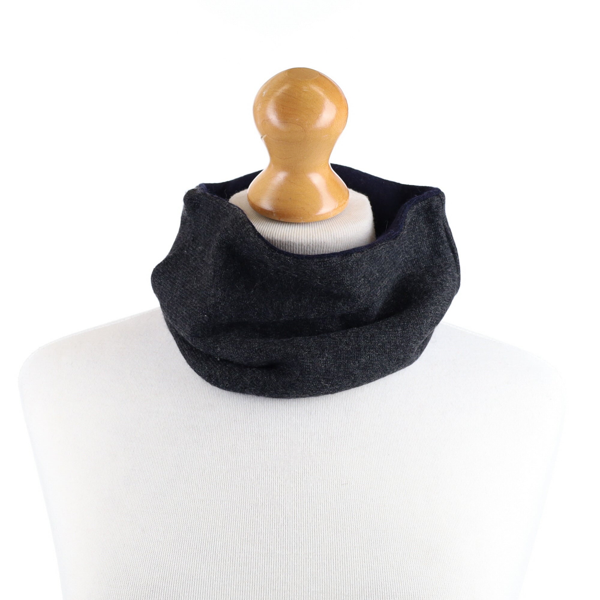 Men’s Navy and Smoke Grey Neck Warmer
