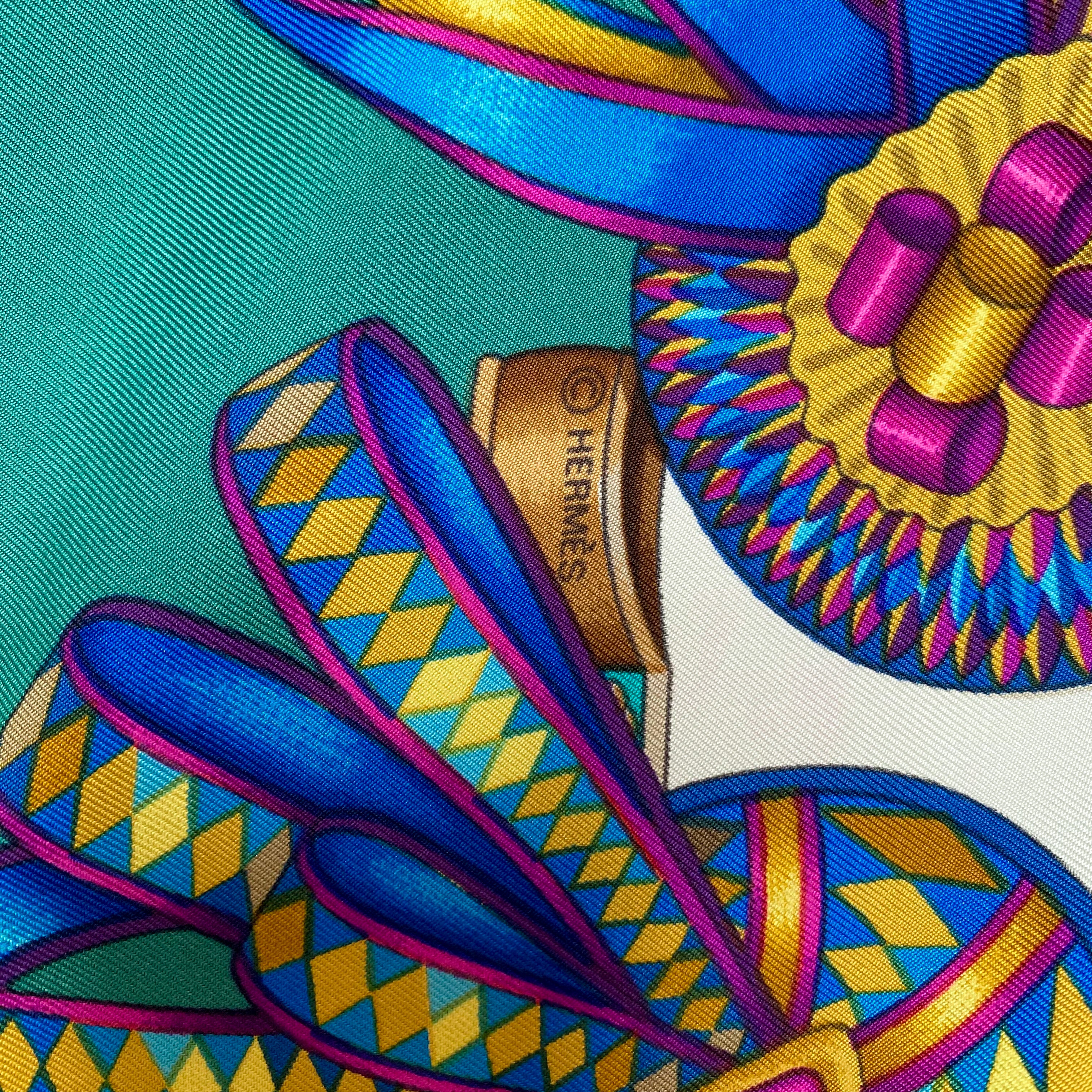 Hermès Les Rubans Du Cheval Silk Scarf