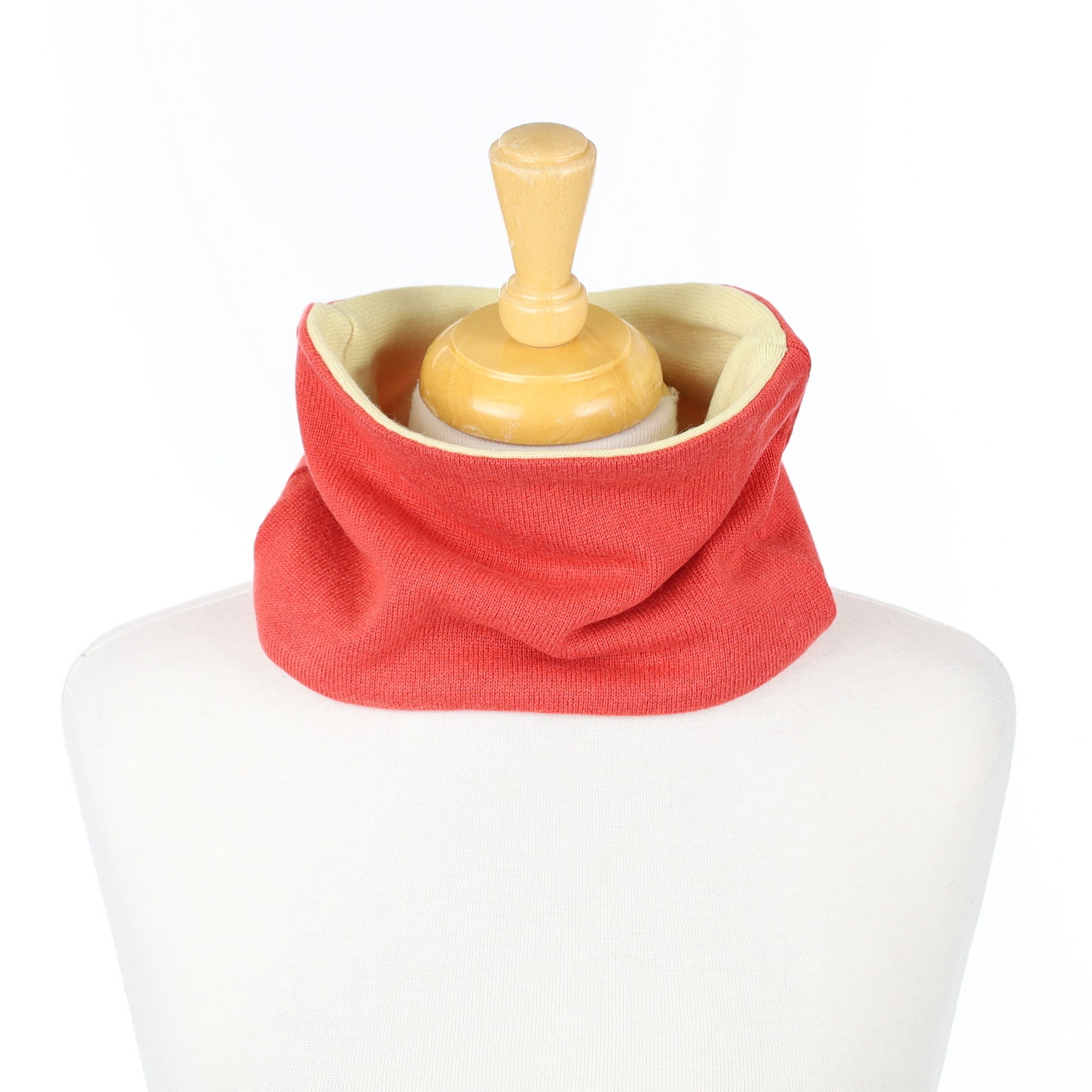 Brick Red and Primrose Neck Warmer