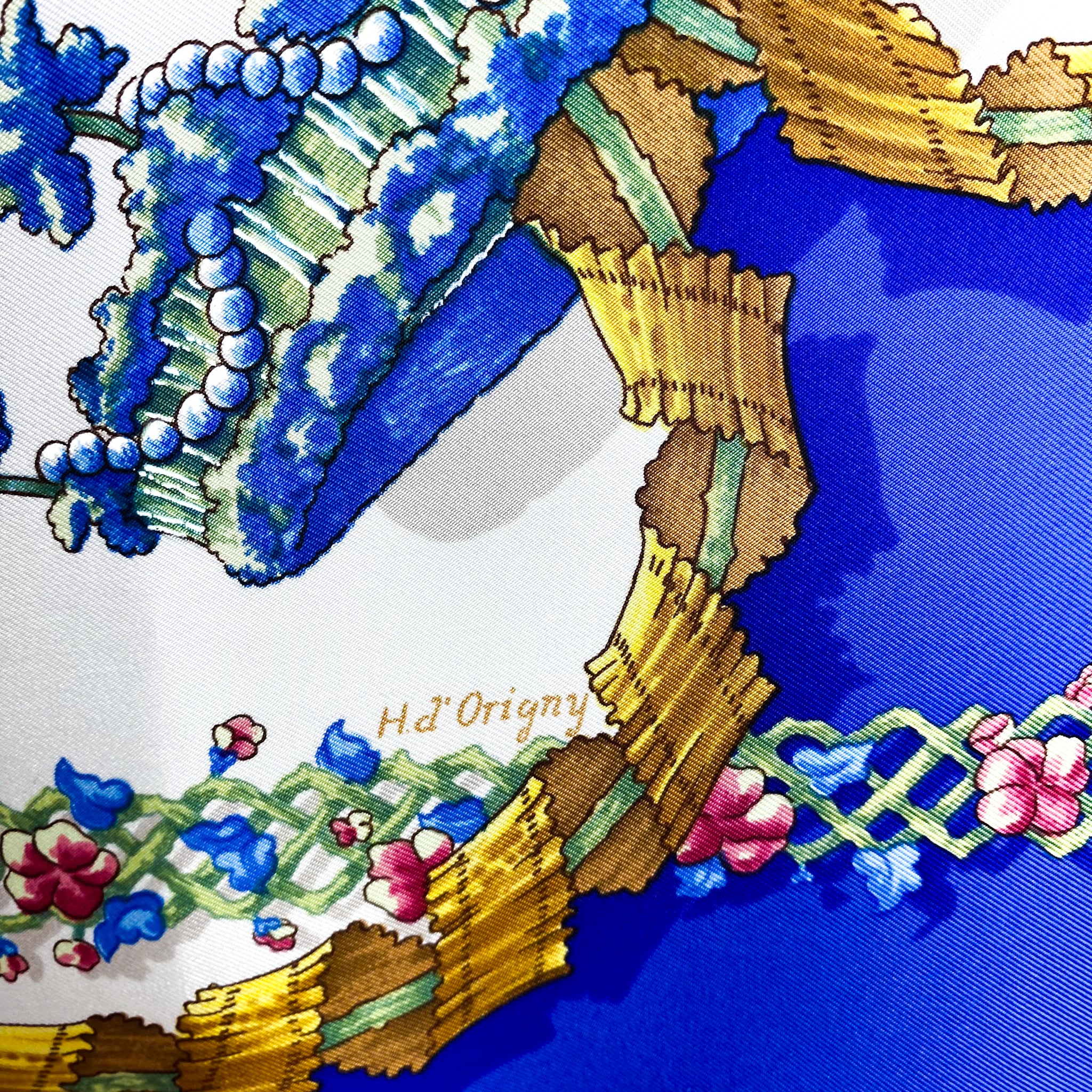 Boxed Hermes Le Sacre du Printemps Vintage Silk Scarf