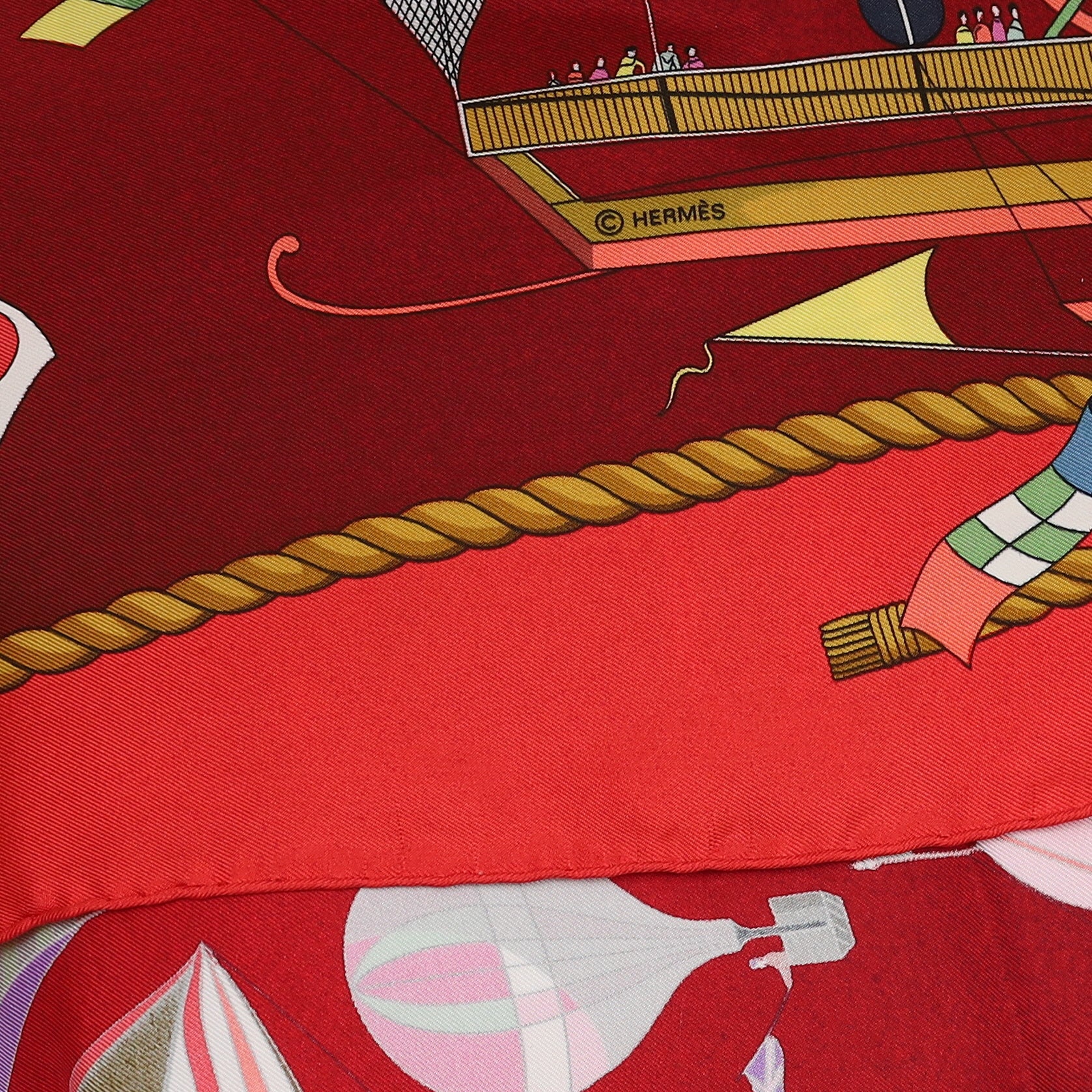 Brand New Boxed Hermès Les Folies du Ciel Silk Scarf Quite Rare