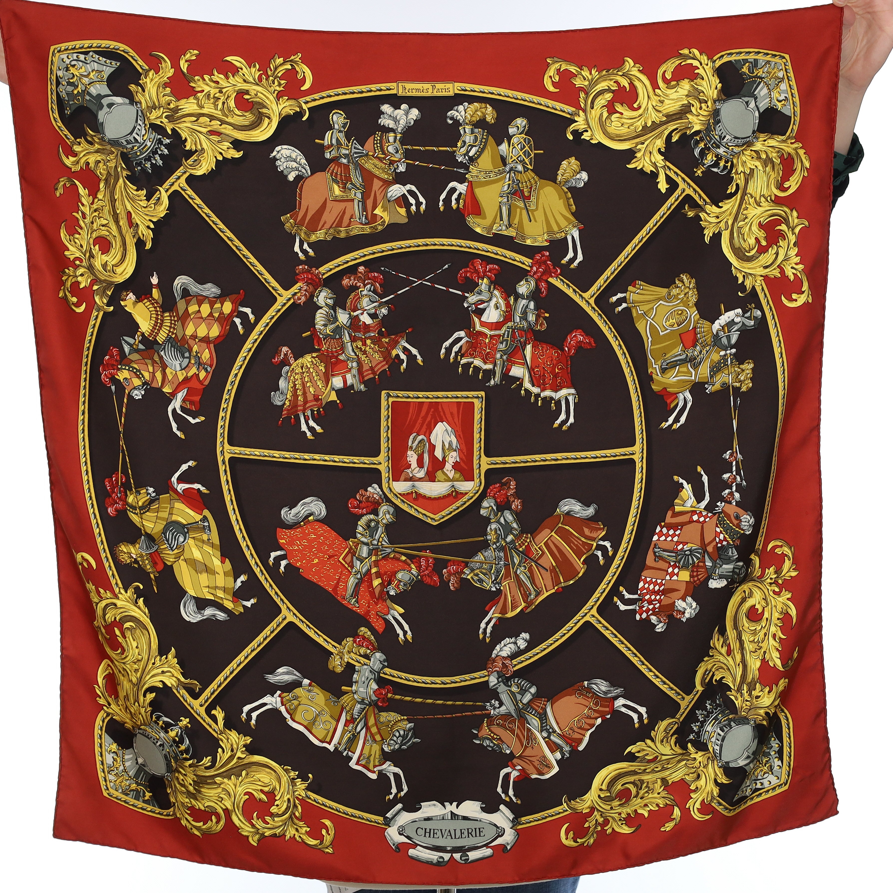 Hermès Chevalerie II Silk Scarf