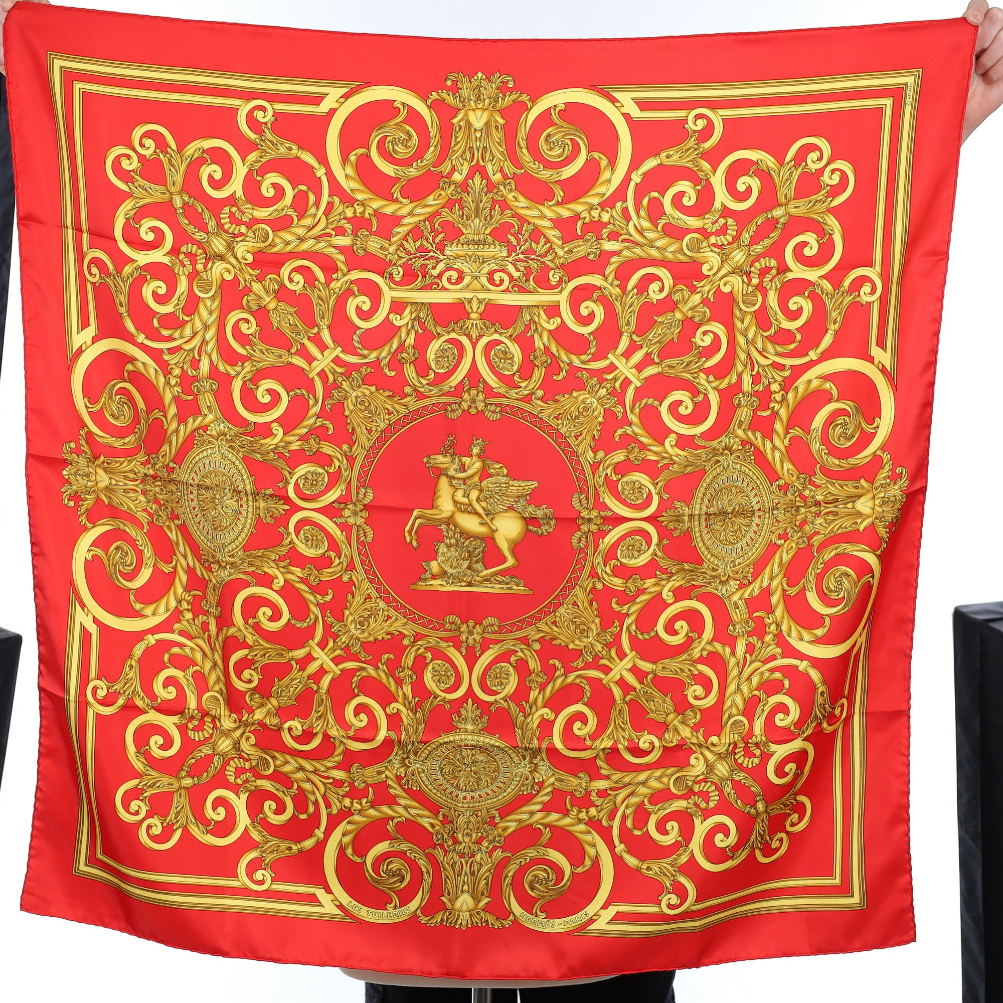 Pristine Hermès Les Tuileries Silk Scarf