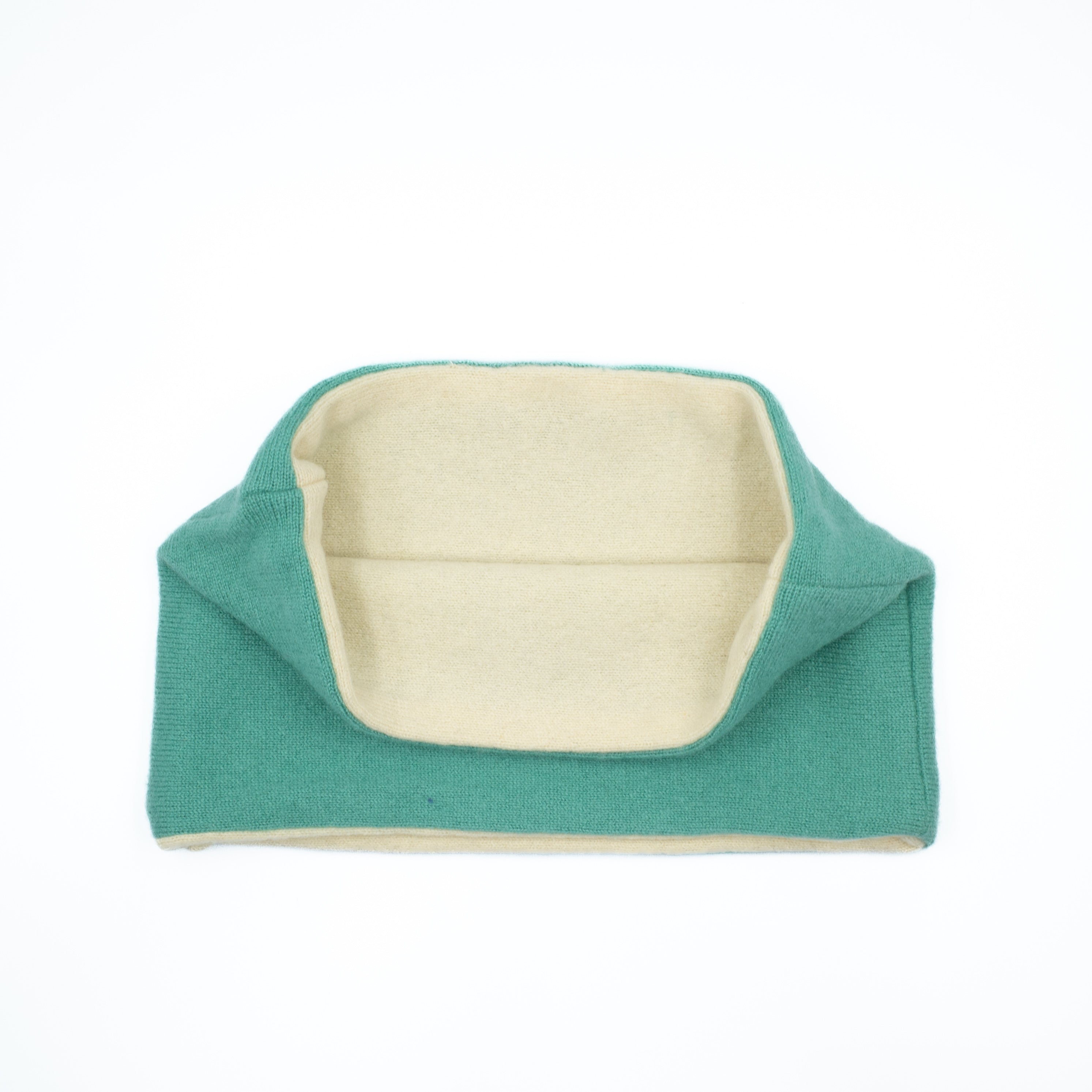 Mediterranean Green and Pale Yellow Neck Warmer