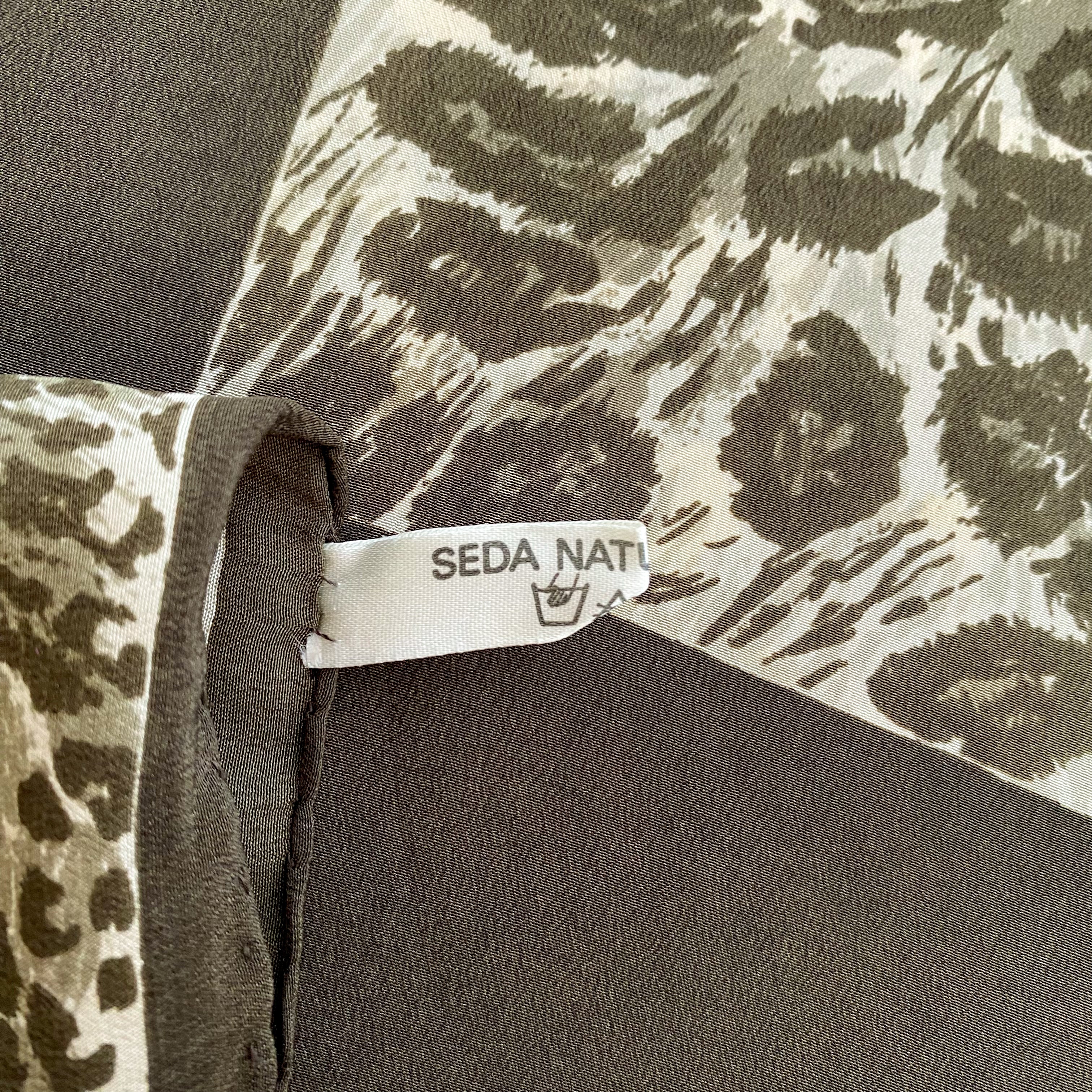 Animal Print Silk Scarf