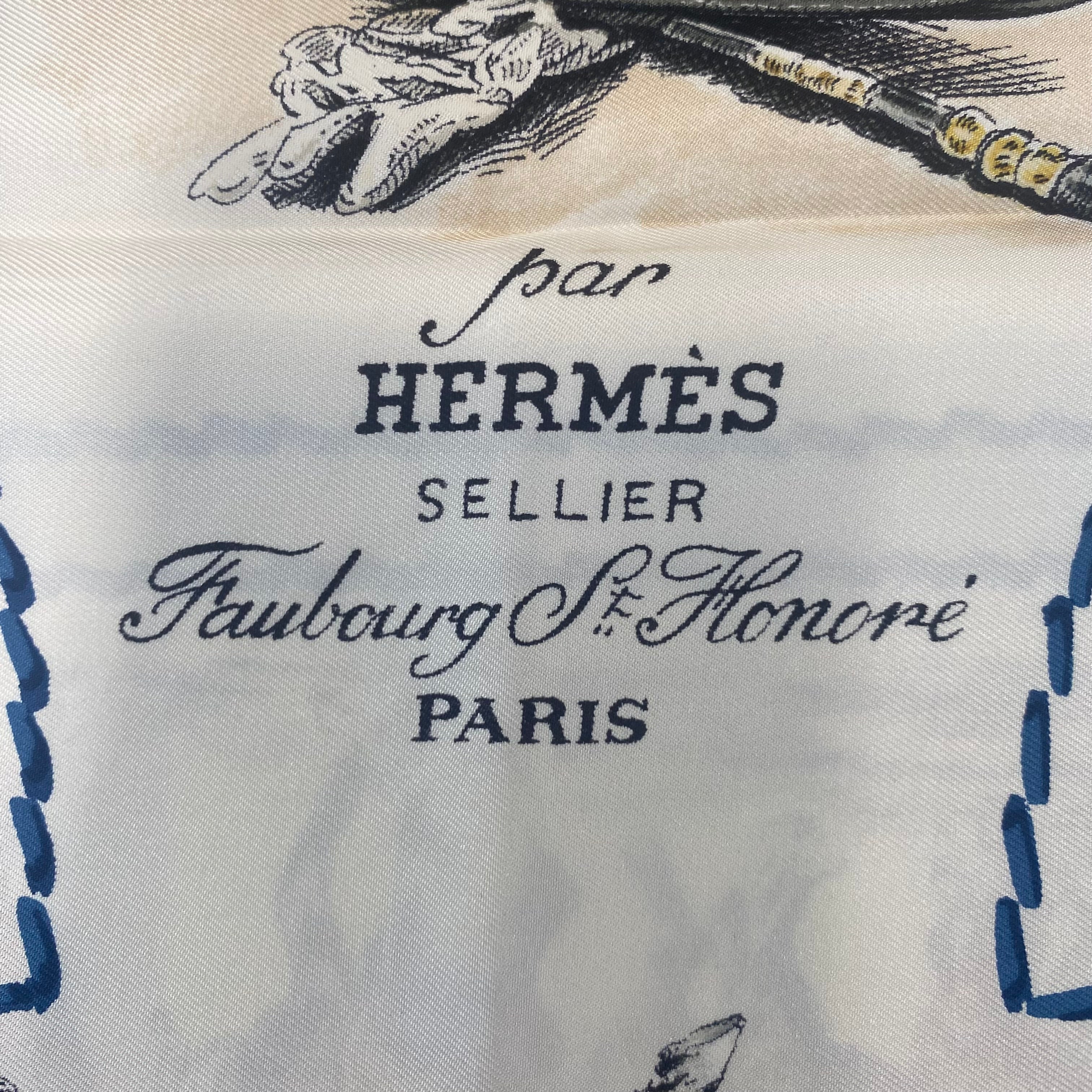 Hermès Cadre Noir Silk Scarf