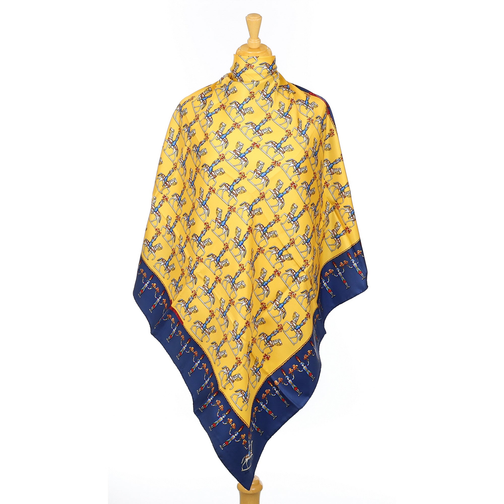 Boxed Hermès Les Artificiers Silk Scarf