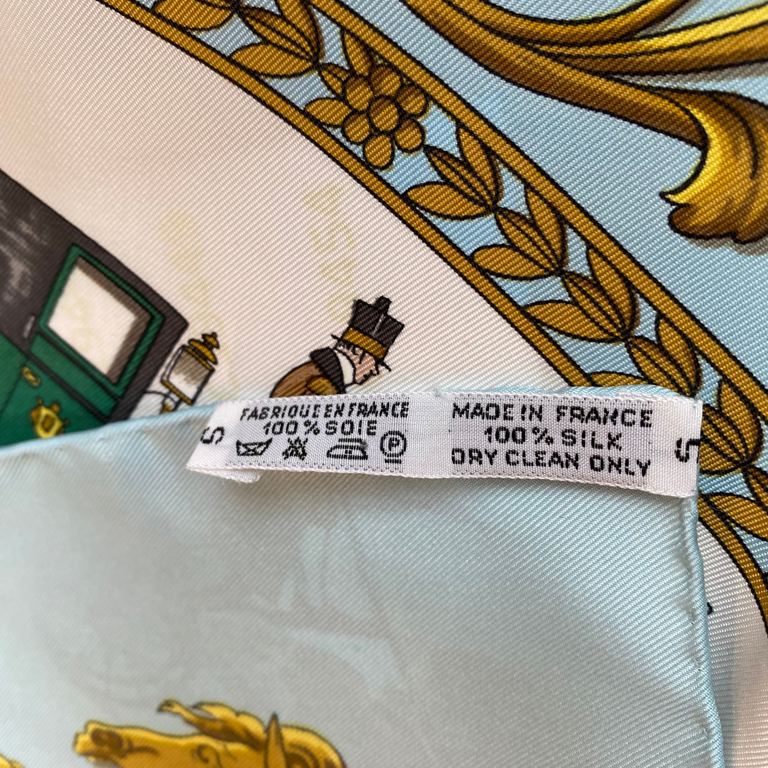 Brand New Boxed Hermès La Promenade de Longchamps Silk Scarf