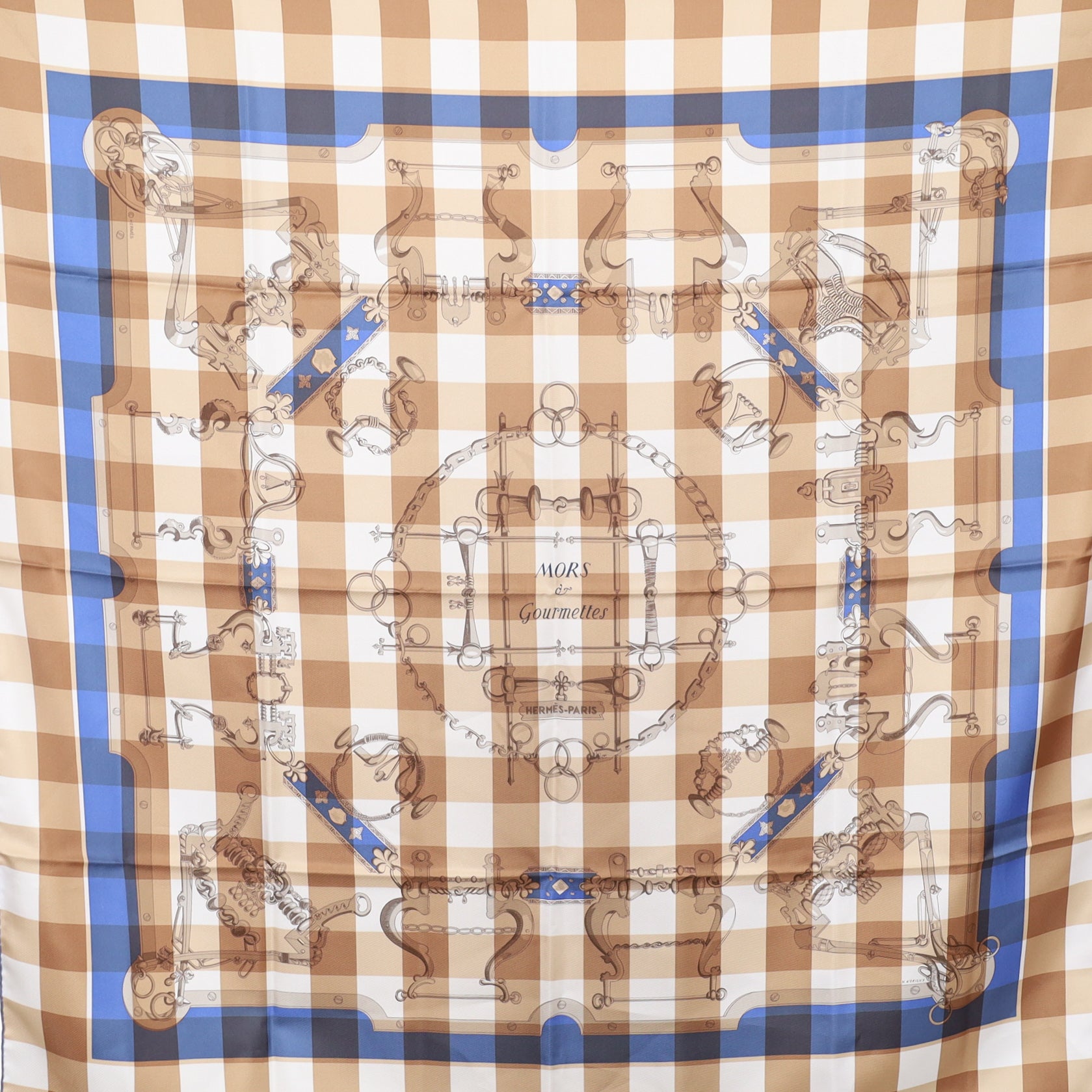 Hermès Mors & Gourmettes Silk Scarf