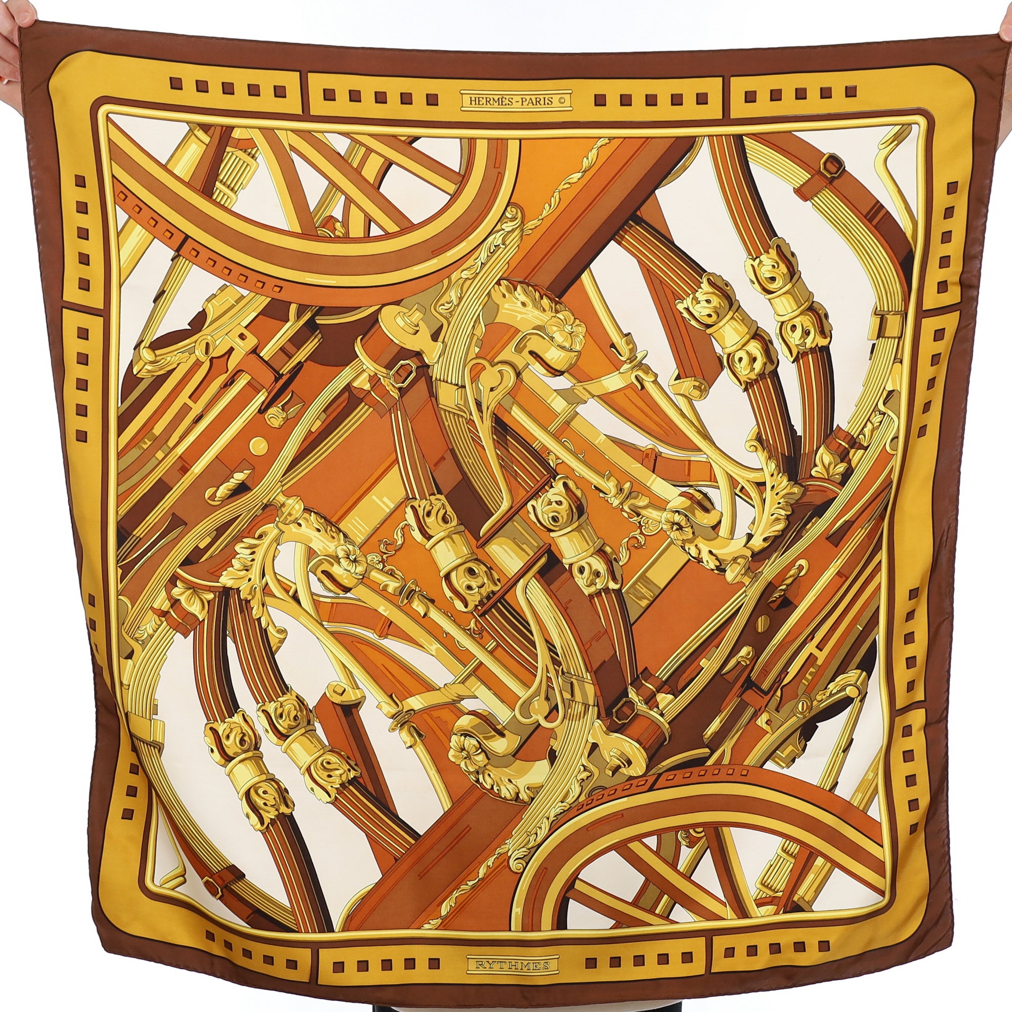 Hermès Rythmes Silk Scarf