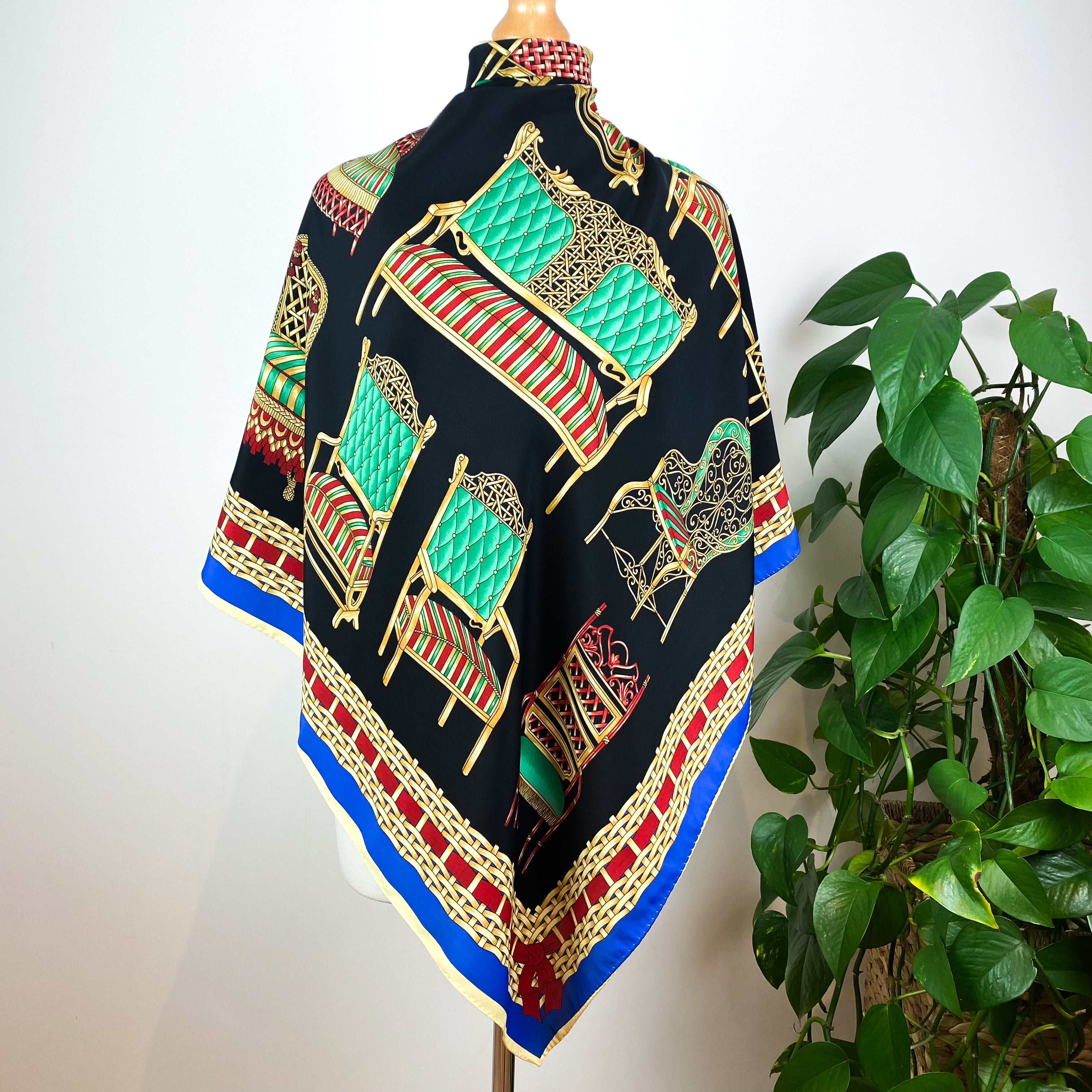 Antonie Vintage Silk Scarf