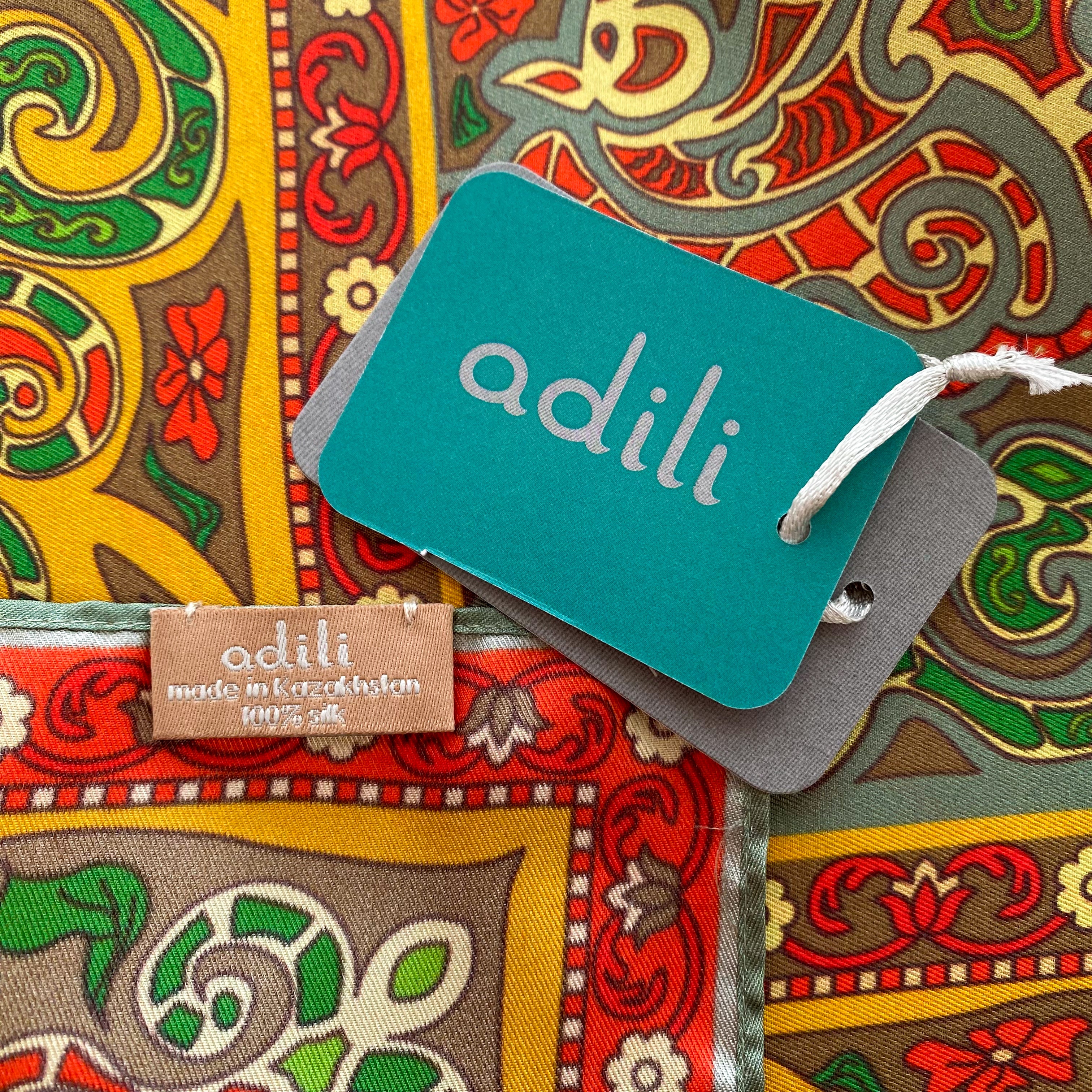 Brand New Colourful Paisley Silk Scarf