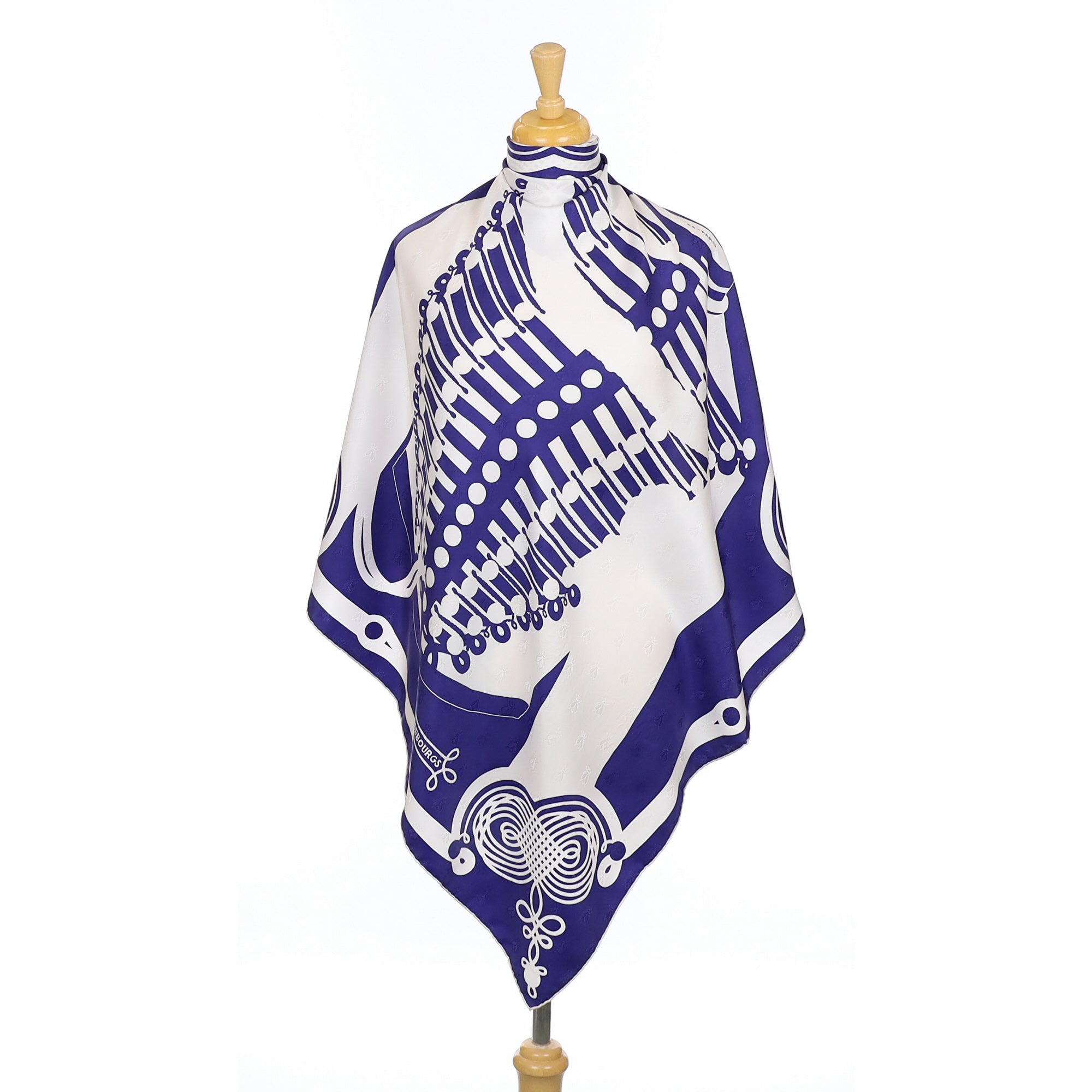 Hermès Brandebourgs Silk Scarf