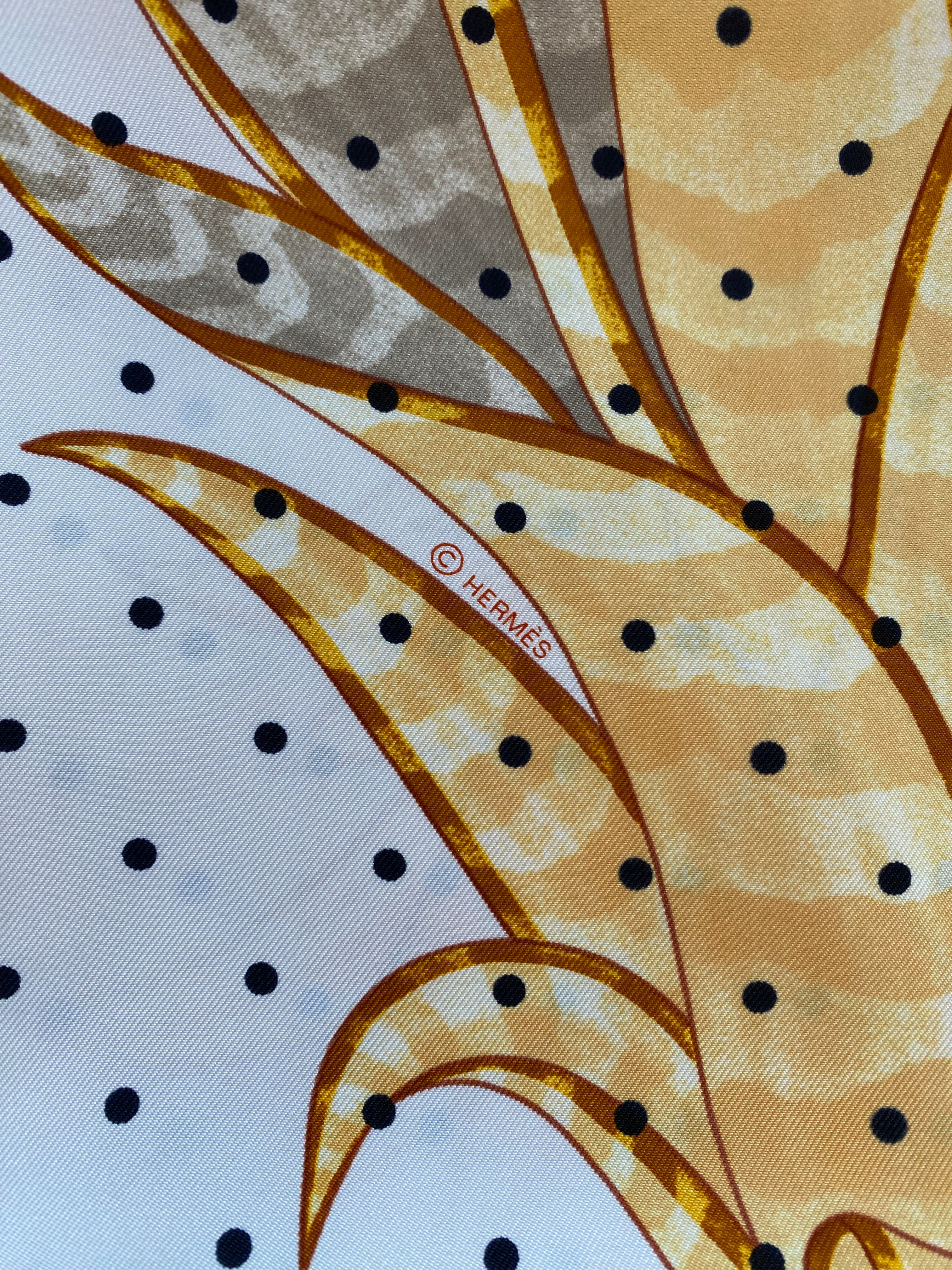 Hermès Index Bromeliaceae Silk Scarf