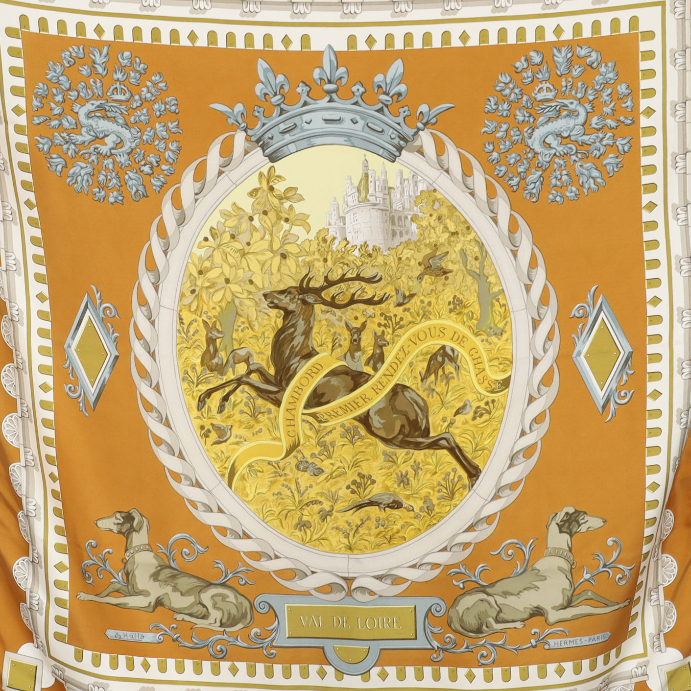 Hermès Val De Loire Vintage Silk Scarf Rare